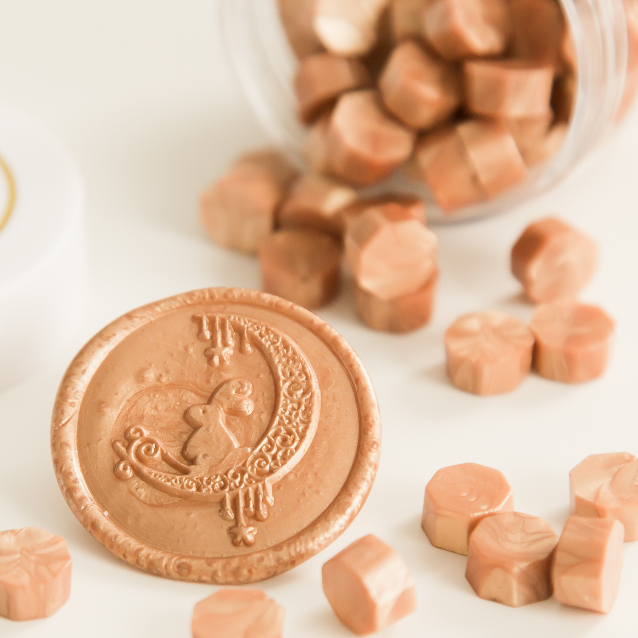 Latte Macchiato Wax Seal Beads