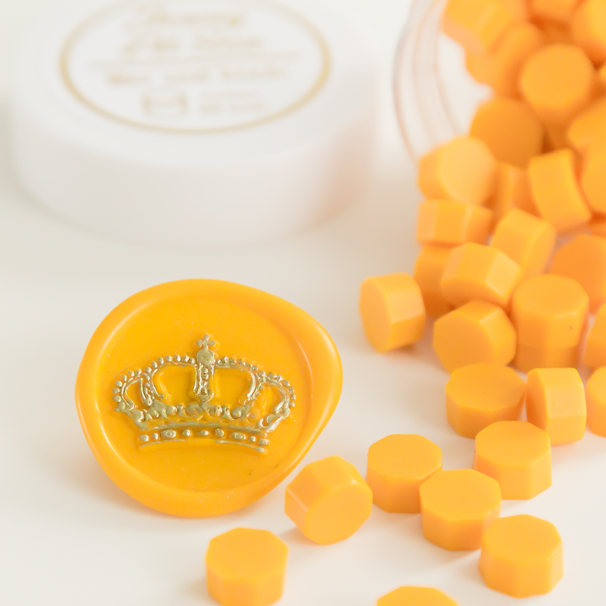 Mango Wax Seal Beads