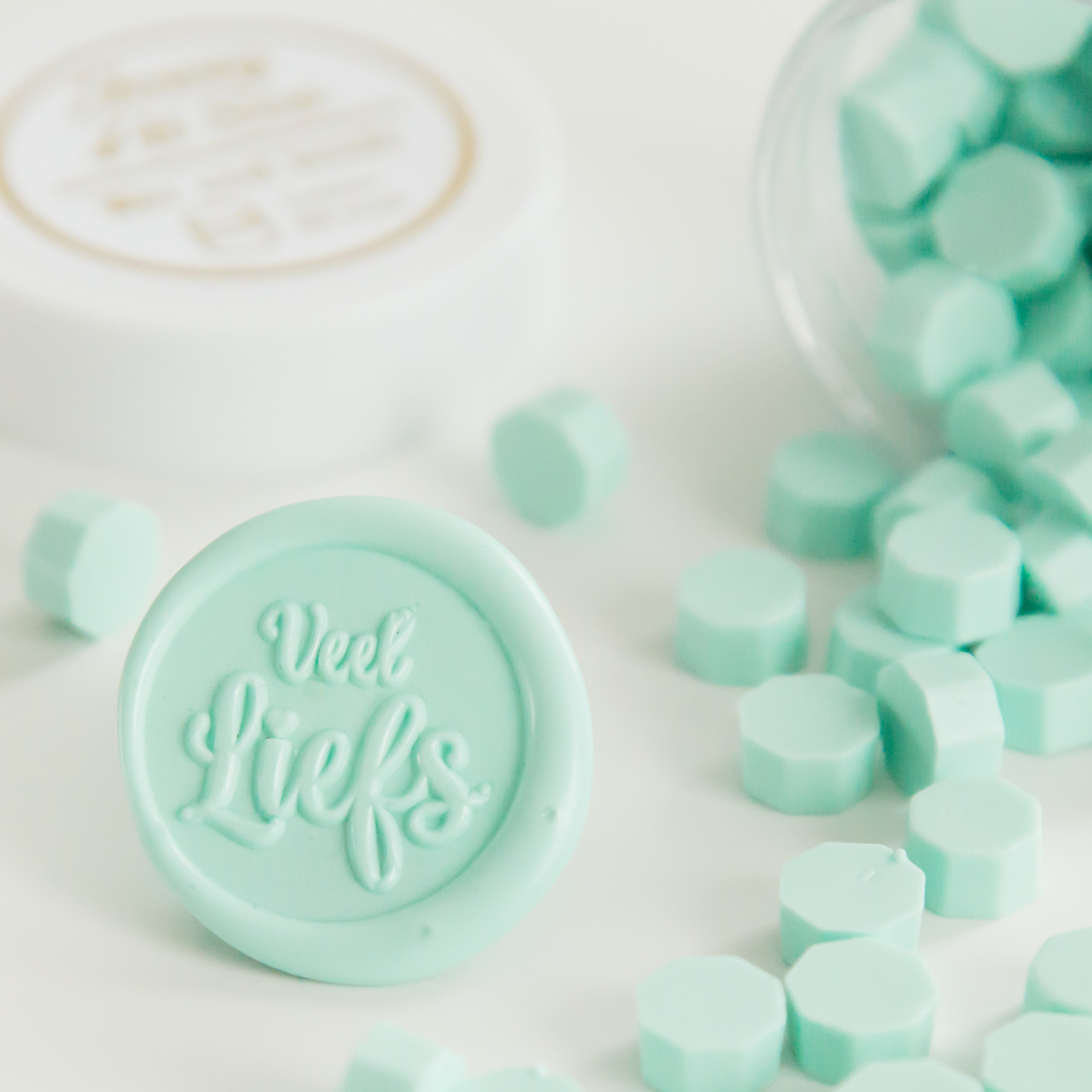 Mint Wax Seal Beads