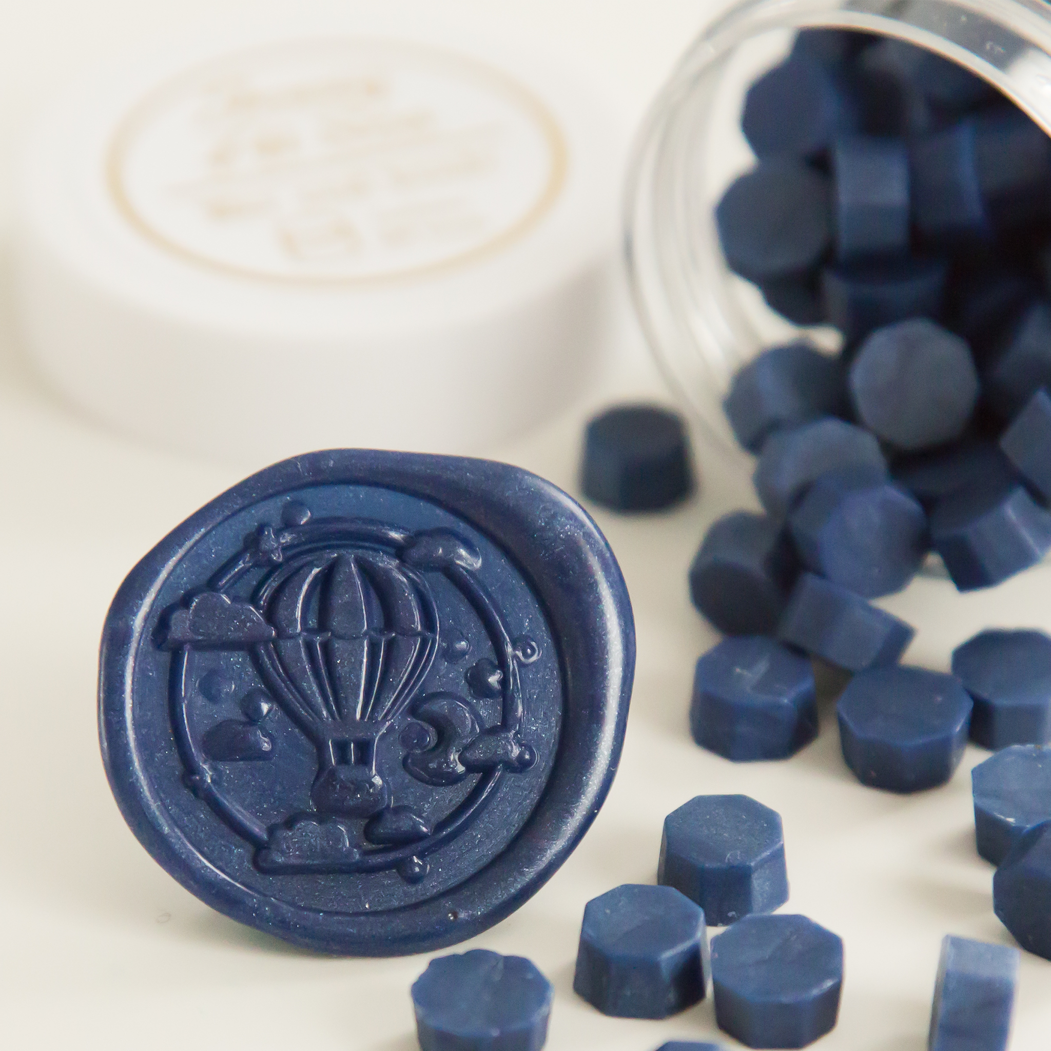 Denim Blue • Wax Seal Beads
