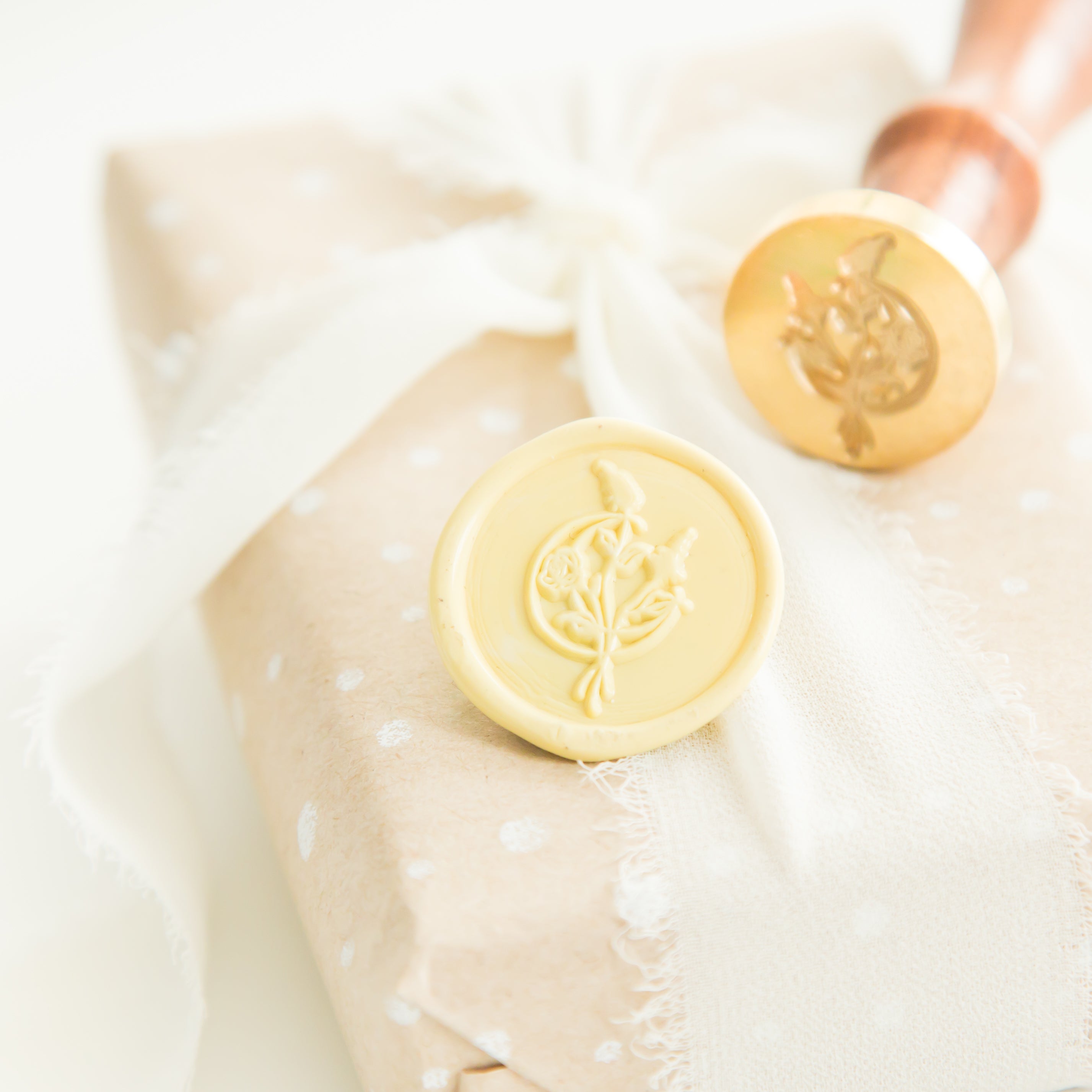 Maan Bloemen Wax Stempel