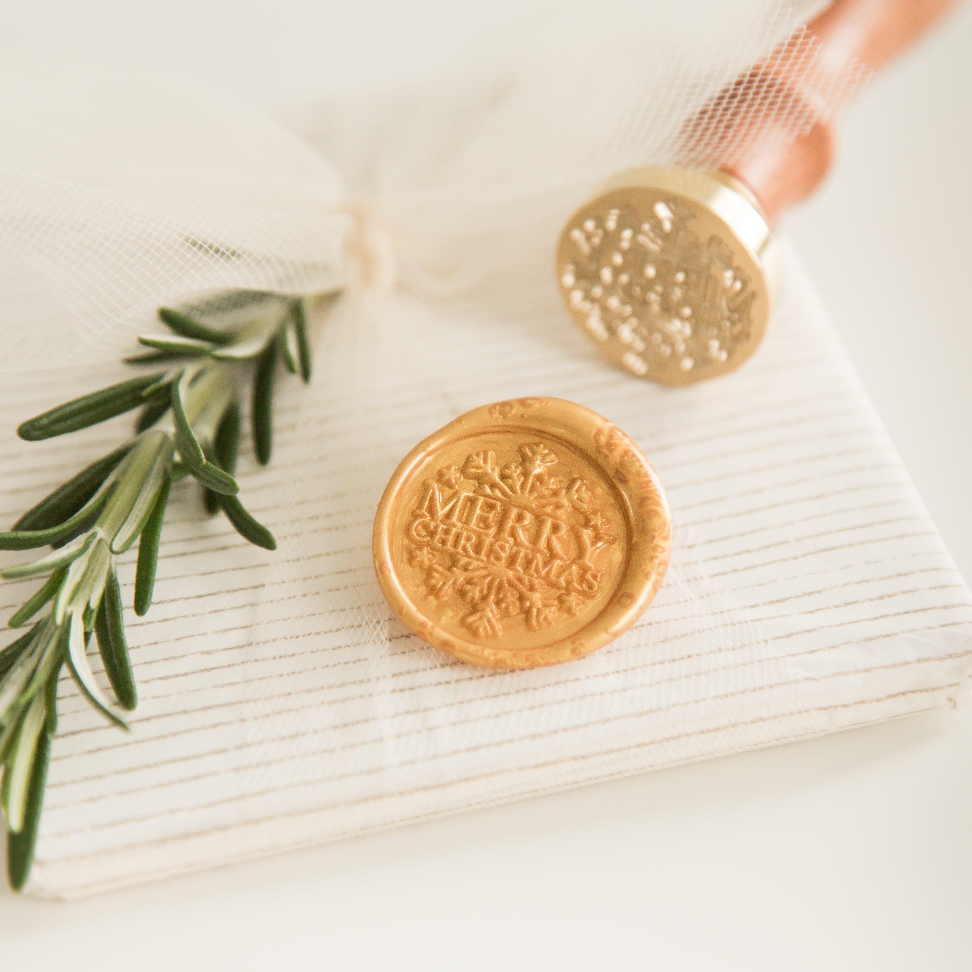 Merry Christmas Wax Stempel