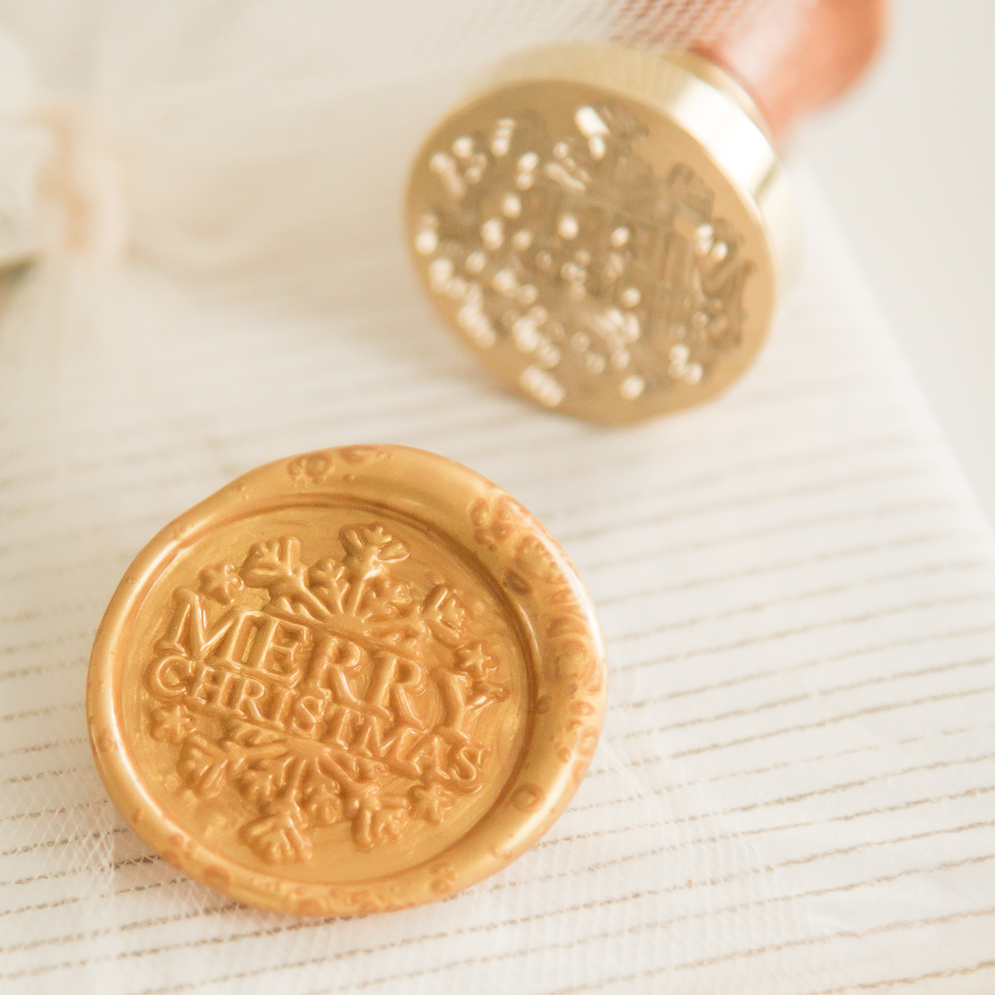Merry Christmas Wax Stempel