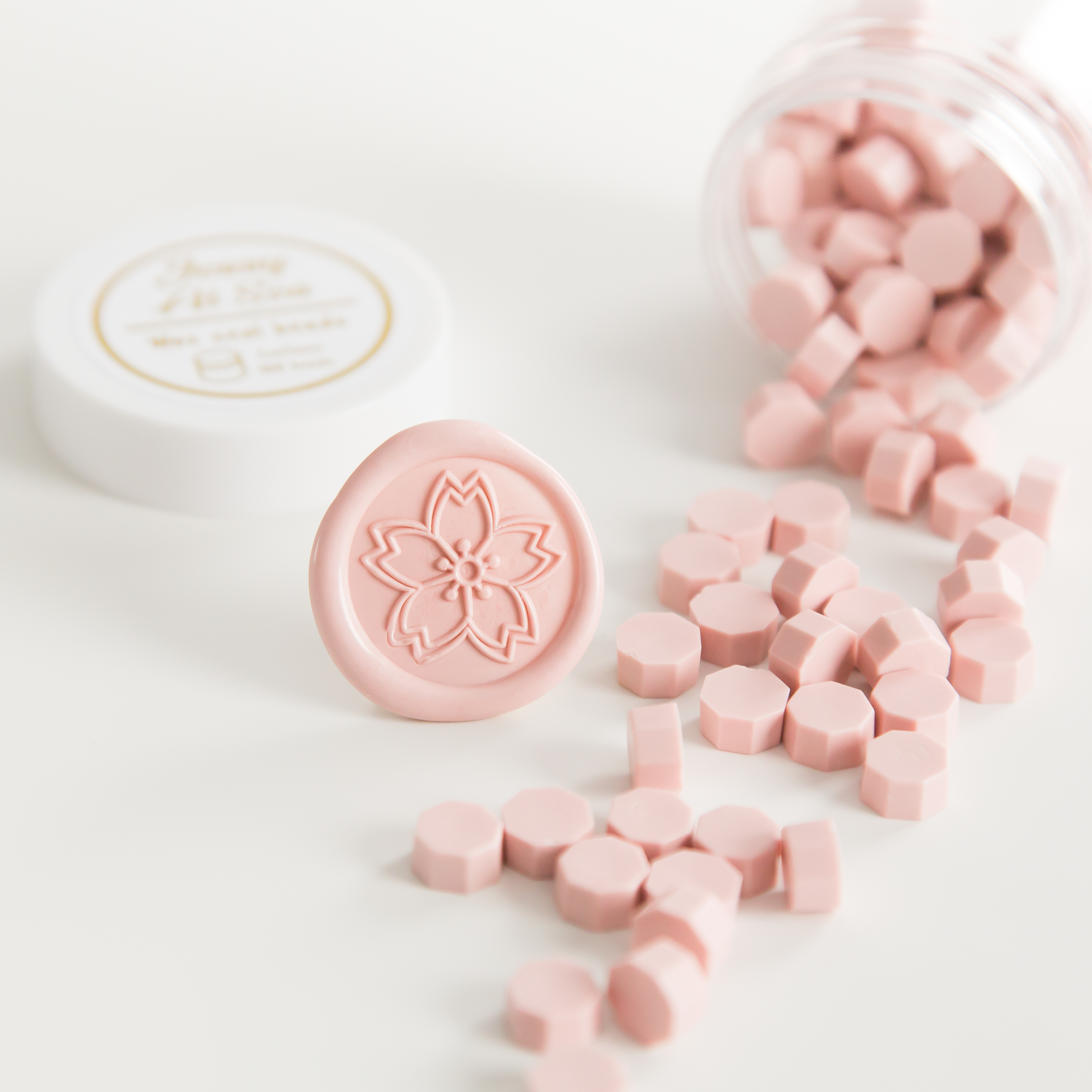 Blossom Pink Wax Seal Beads