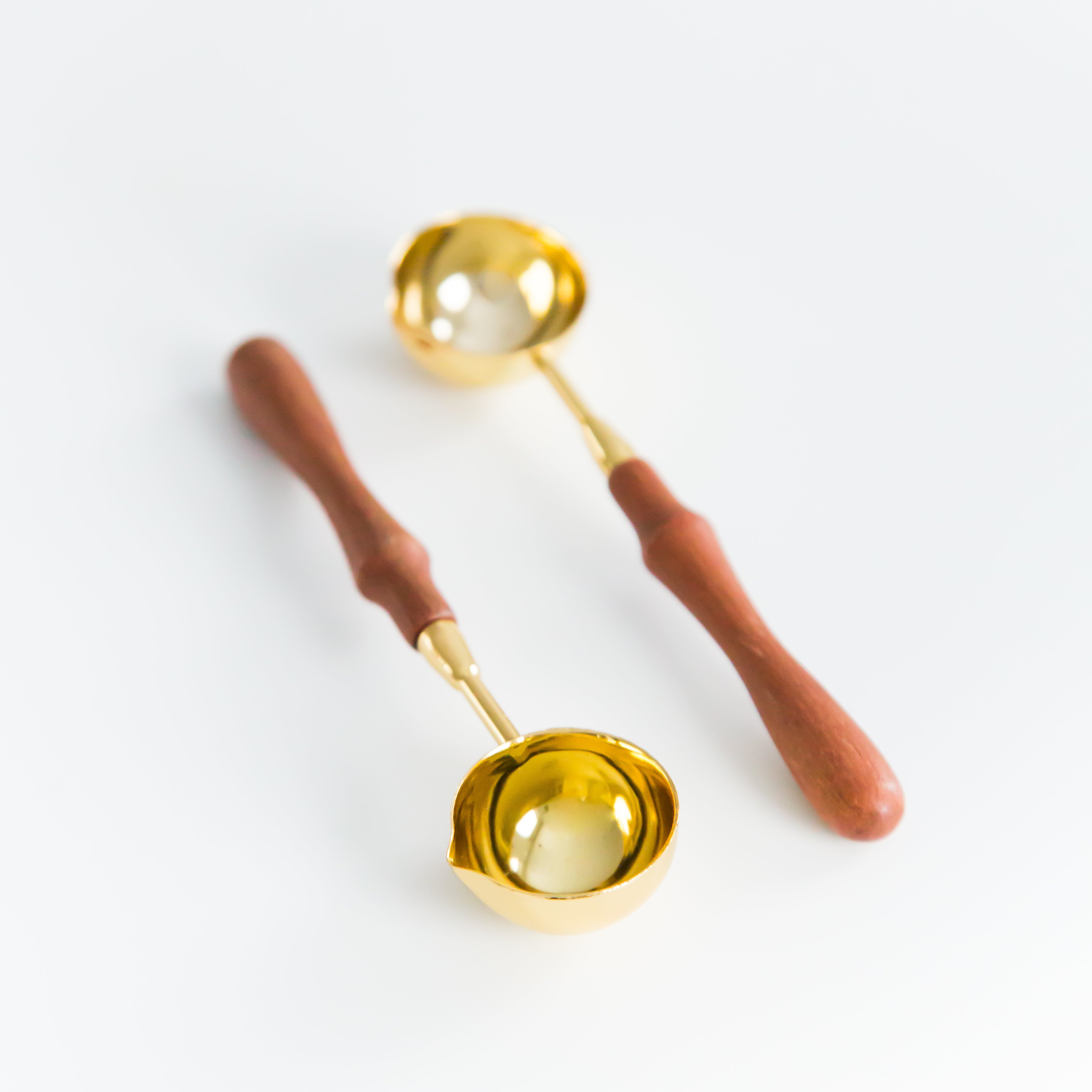FOUNCY Wax smeltlepel - houten handvat wax lepel - zegellak FOUNCY Wax smeltlepel - houten handvat wax lepel - zegellak