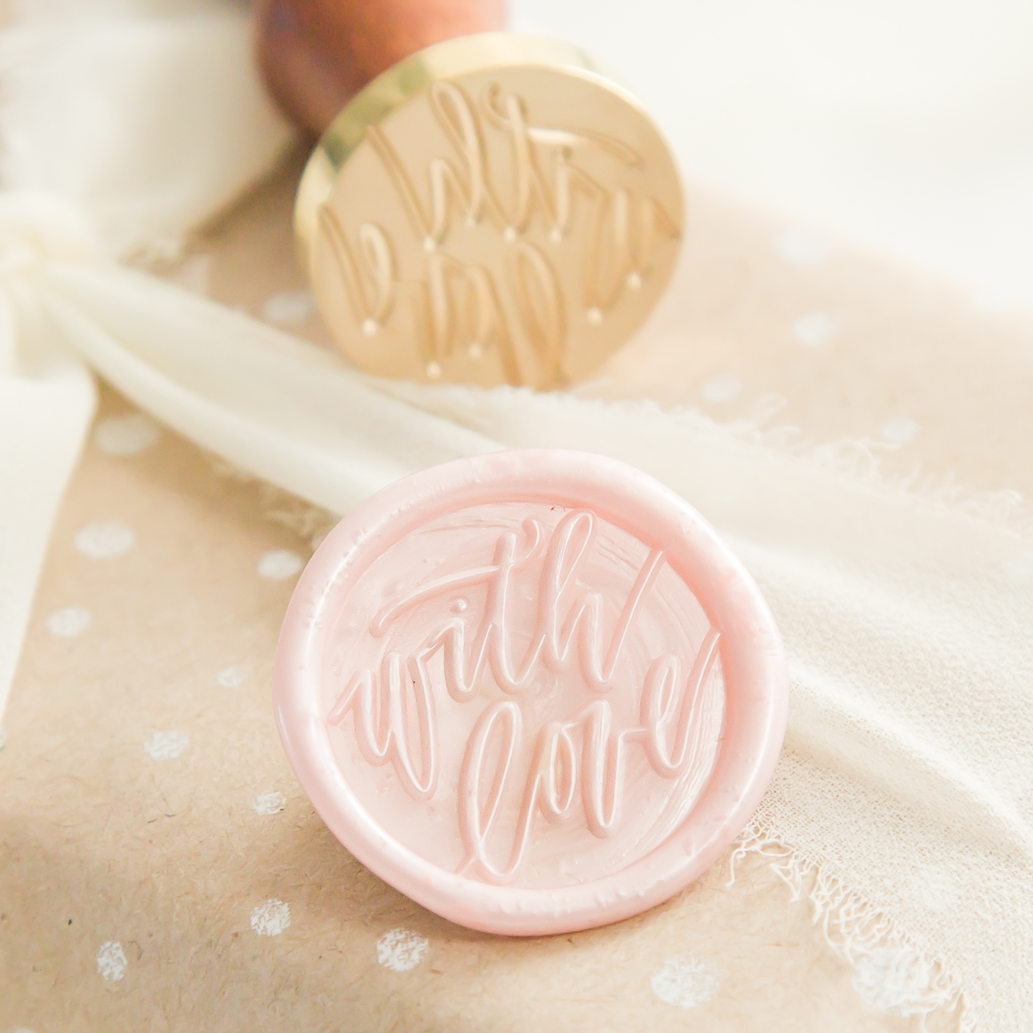 With Love Wax Stempel