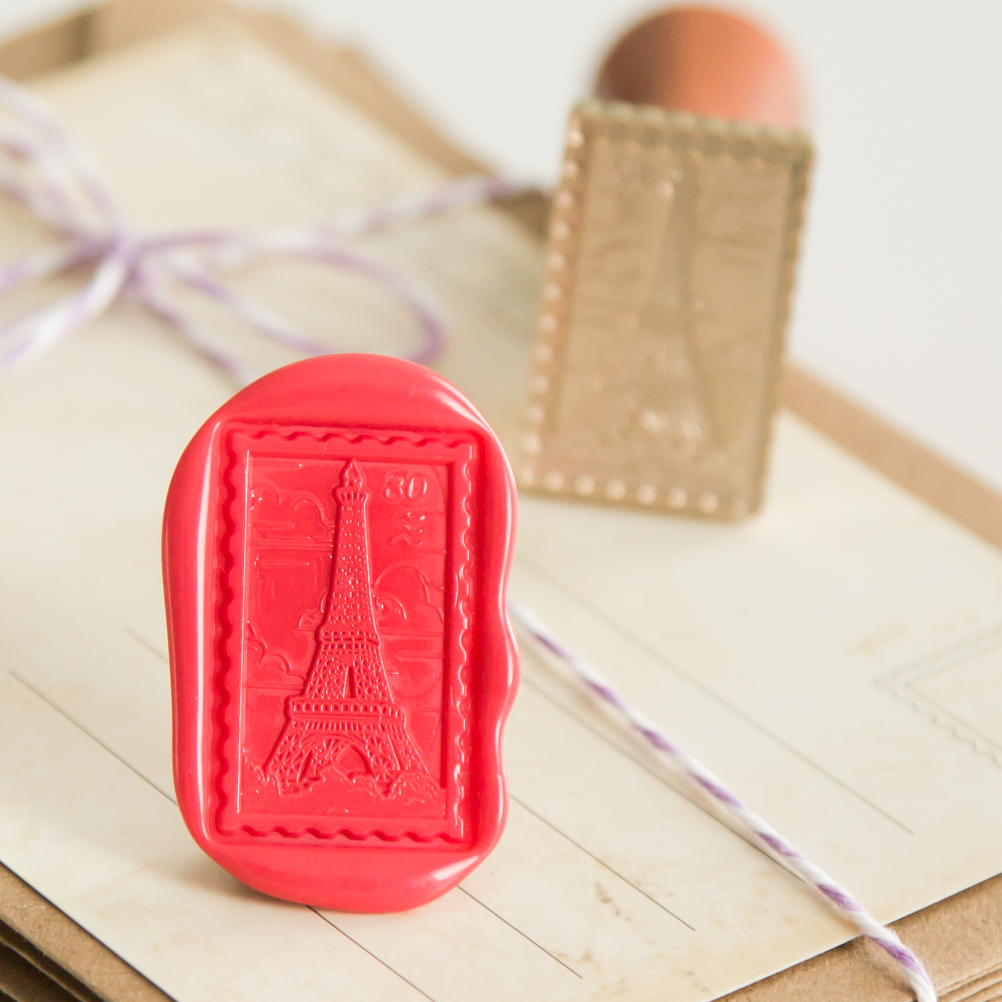 Eiffeltoren Postzegel • Wax Stempel