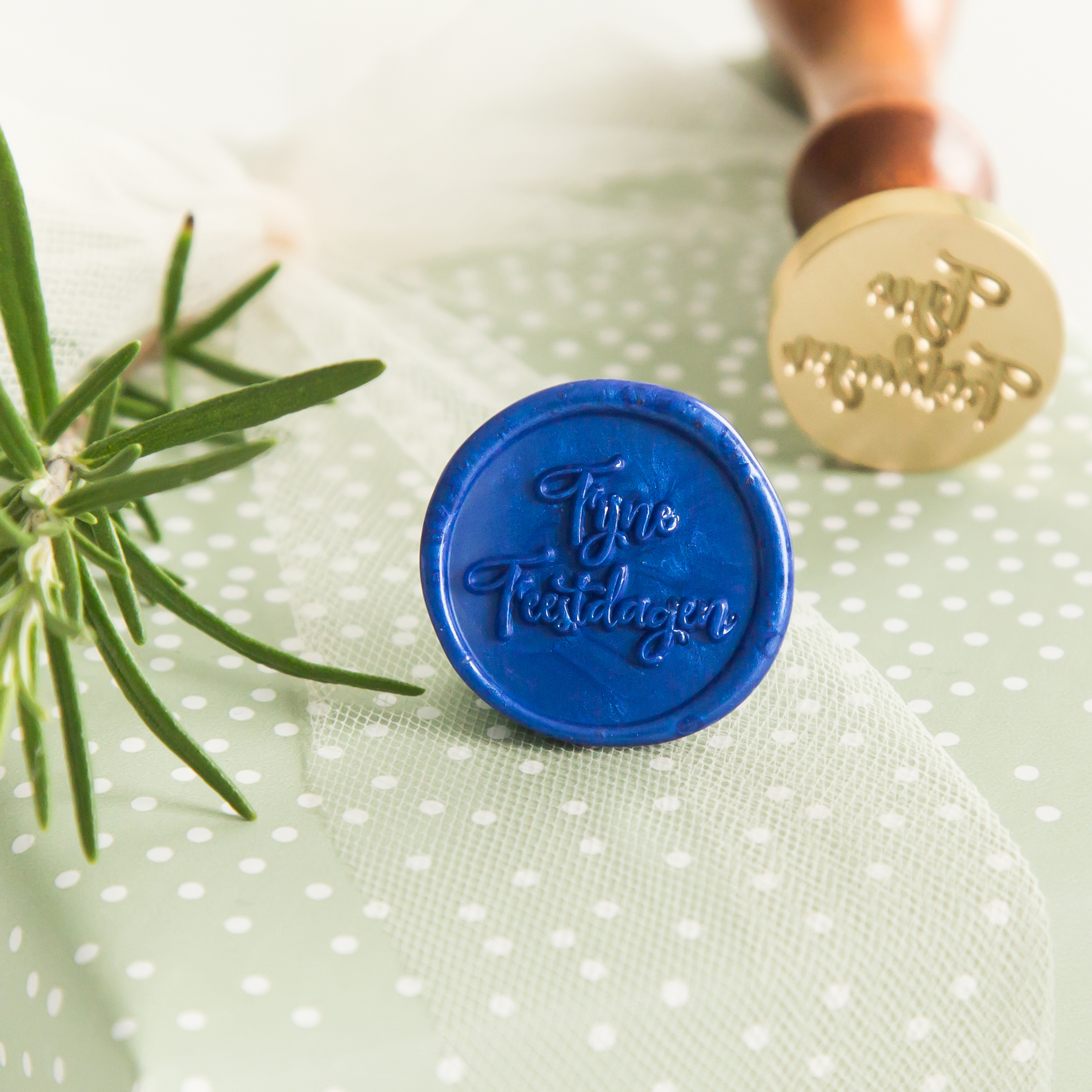 Fijne Feestdagen Wax Stempel