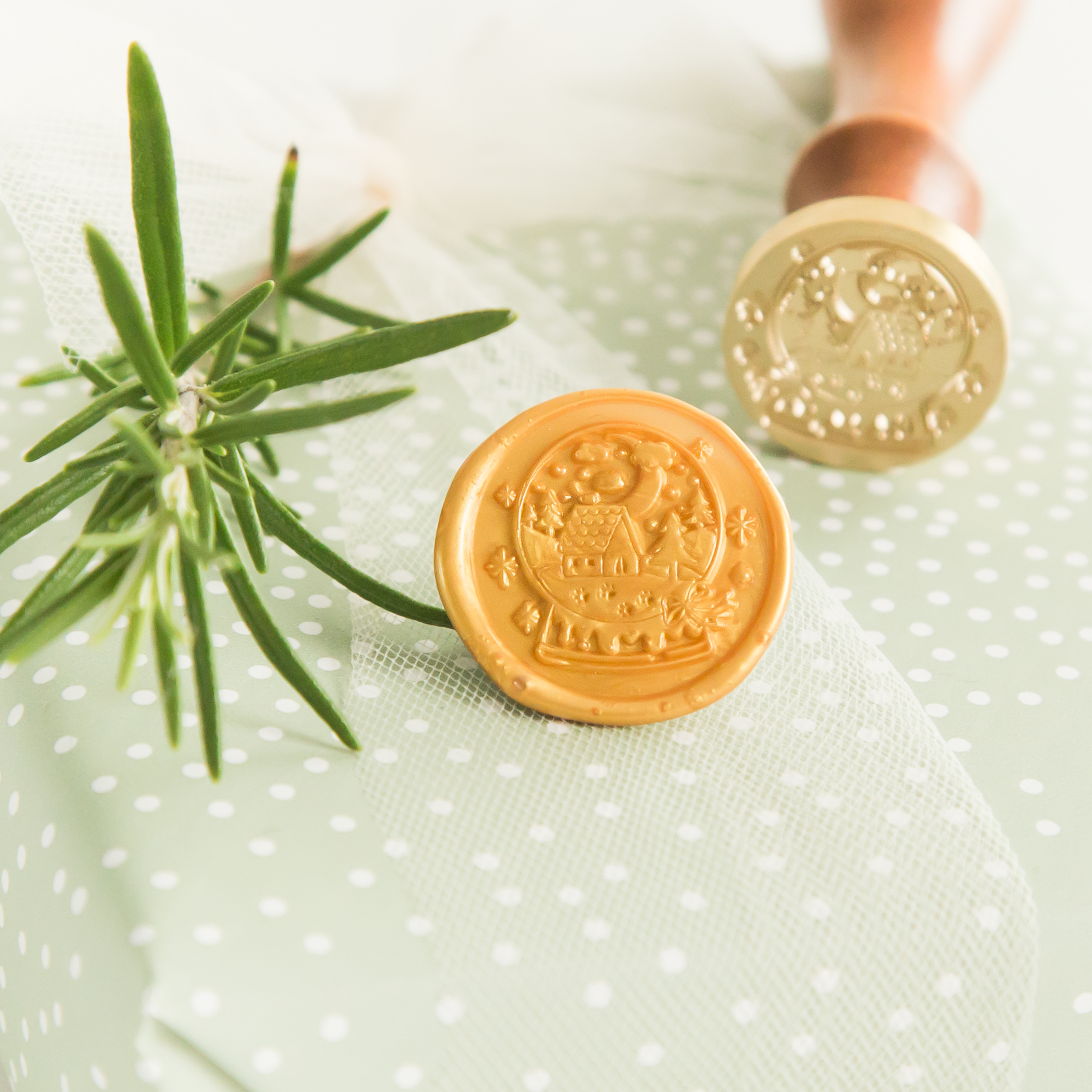 Sneeuwbol Wax Stempel