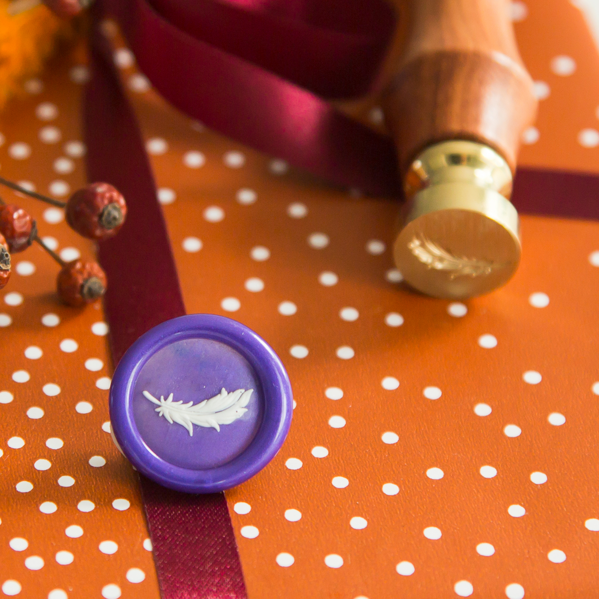 Mini Feather  • Wax Seal Stamp