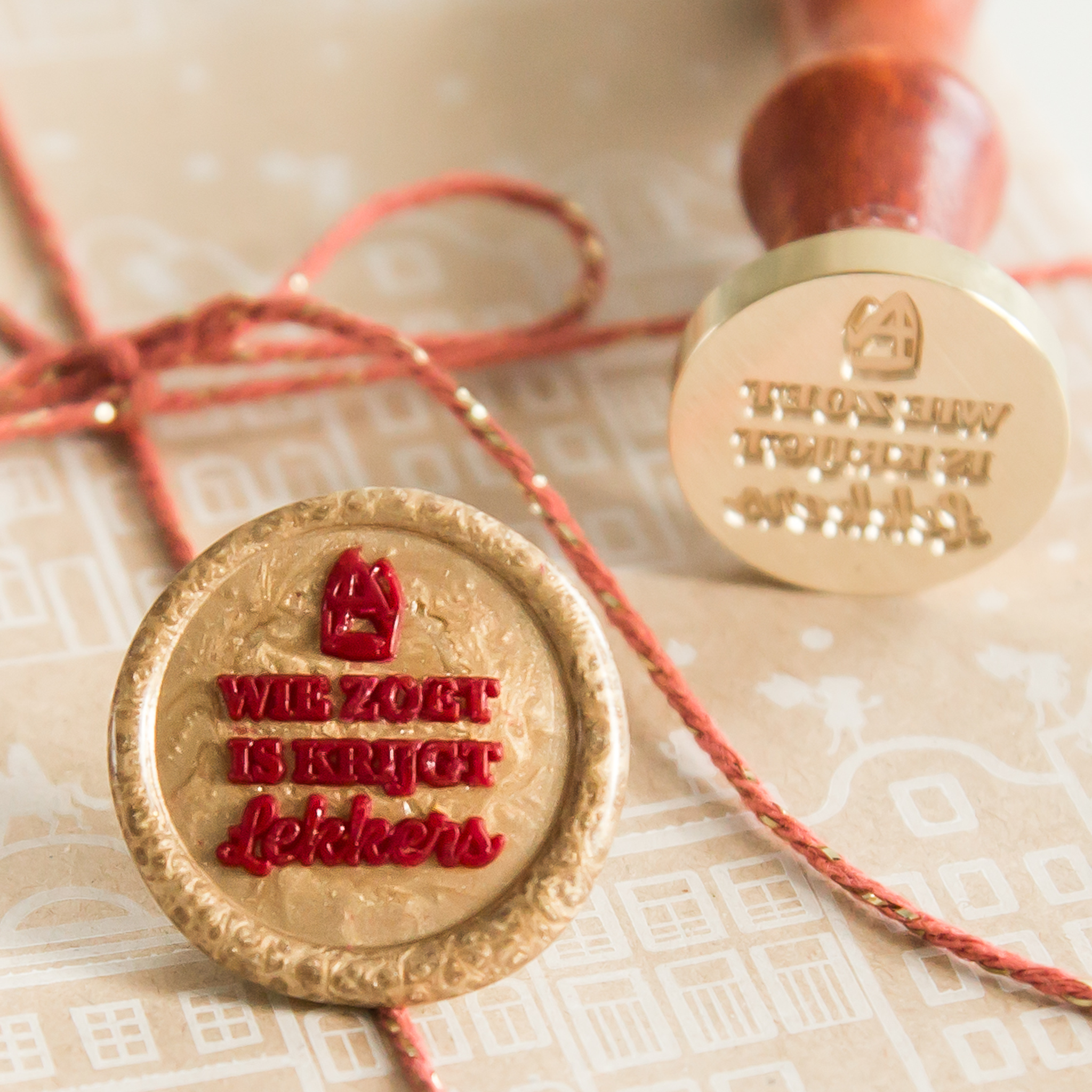 Wie zoet is krijgt lekkers • Wax Stempel