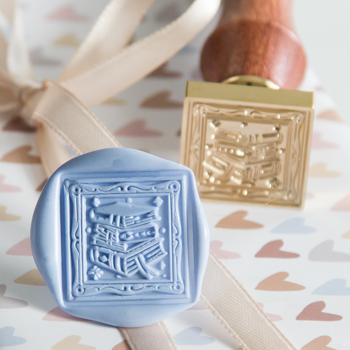 Stack of Books • Wax Seal Stamp