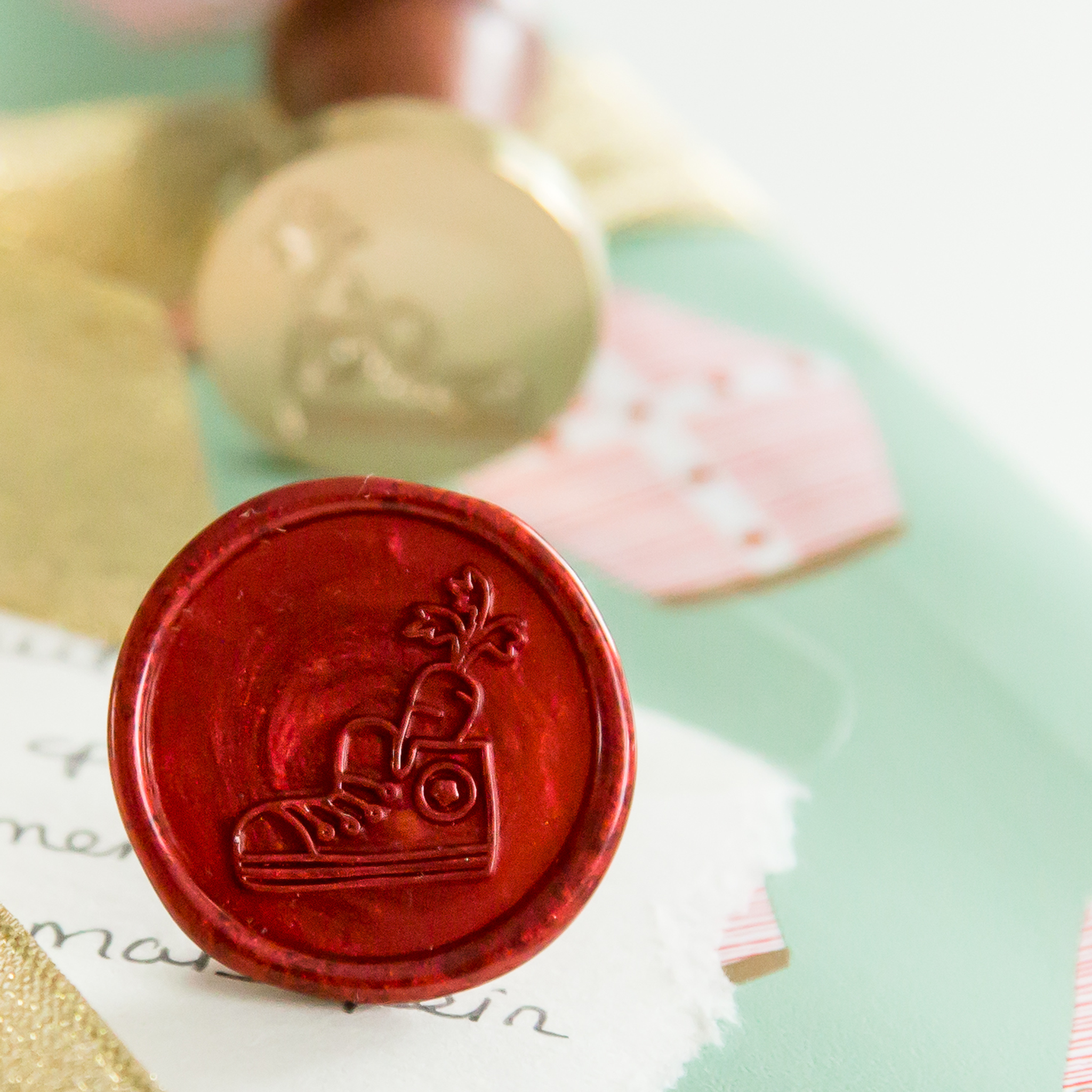 Schoen zetten Wax Stempel
