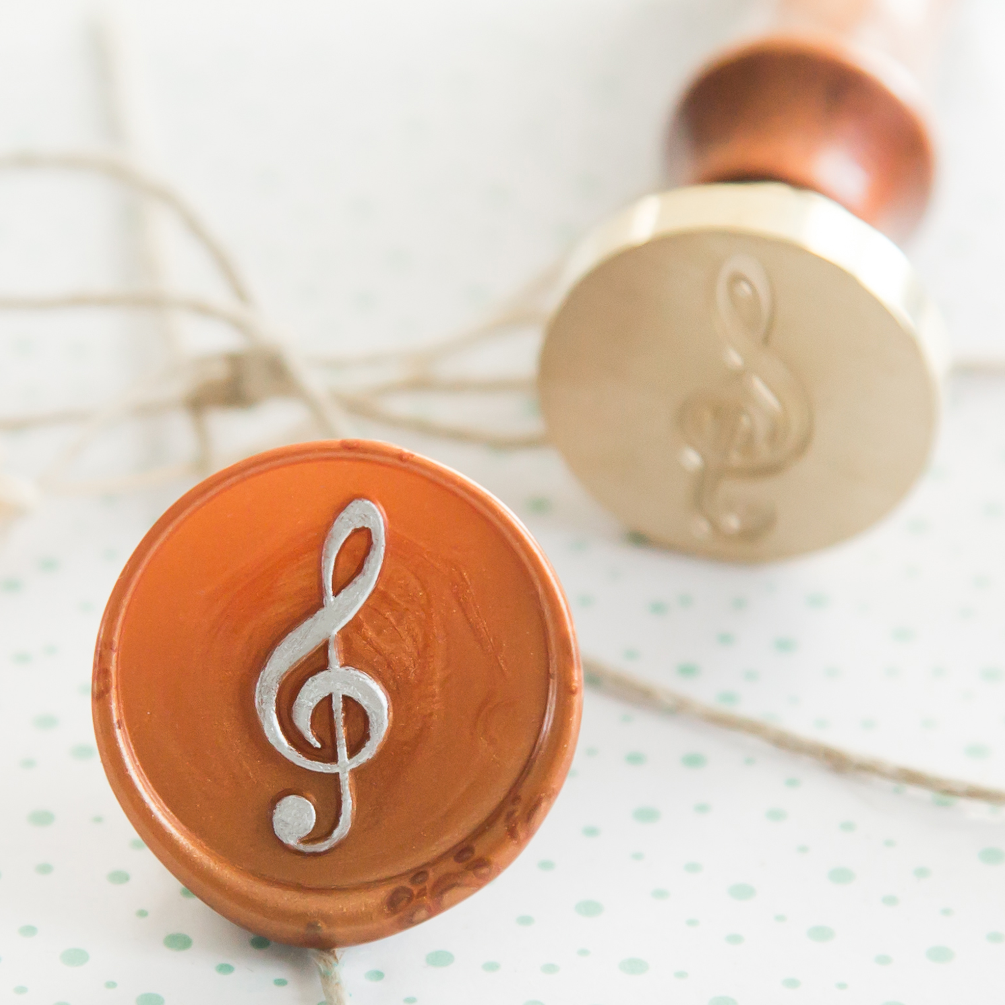 Muzieksleutel Wax Stempel