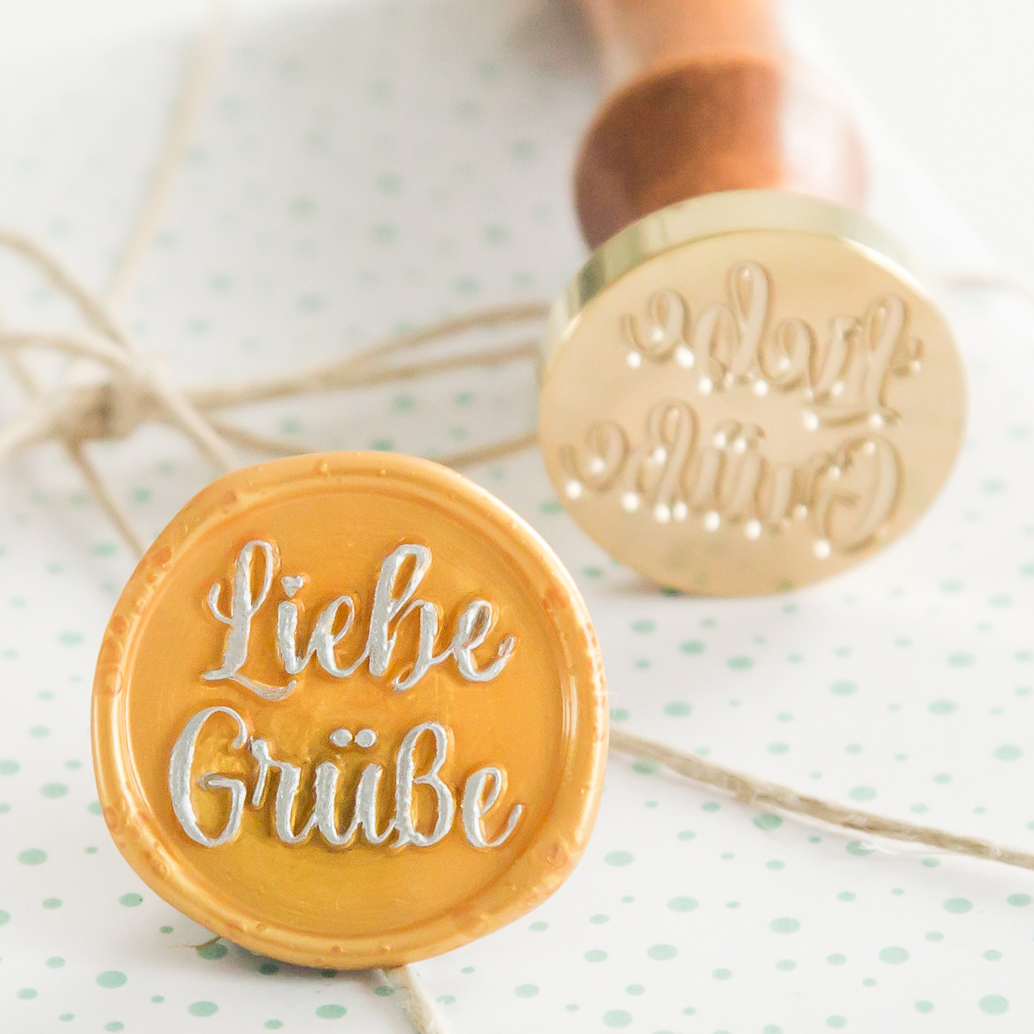 Liebe Grüße • Siegelstempel