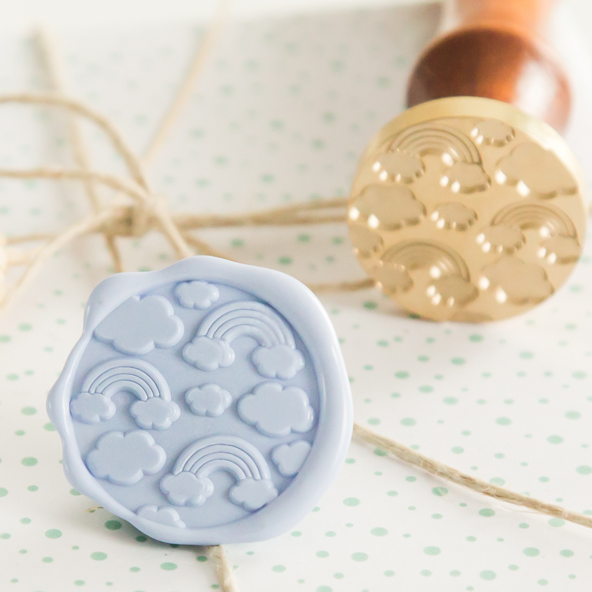 Regenboog Patroon • Wax Stempel