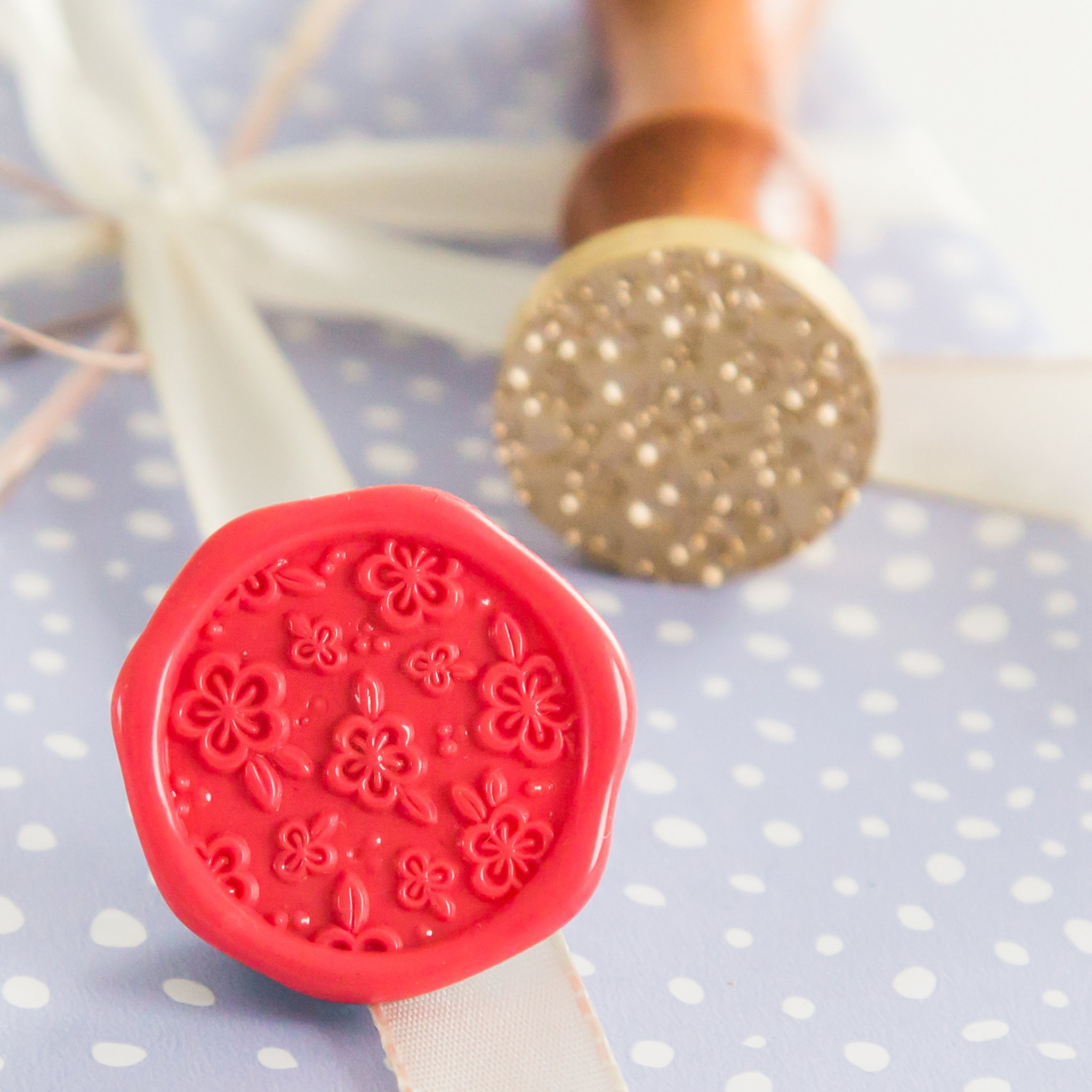 Hibiscus Patroon Wax Stempel