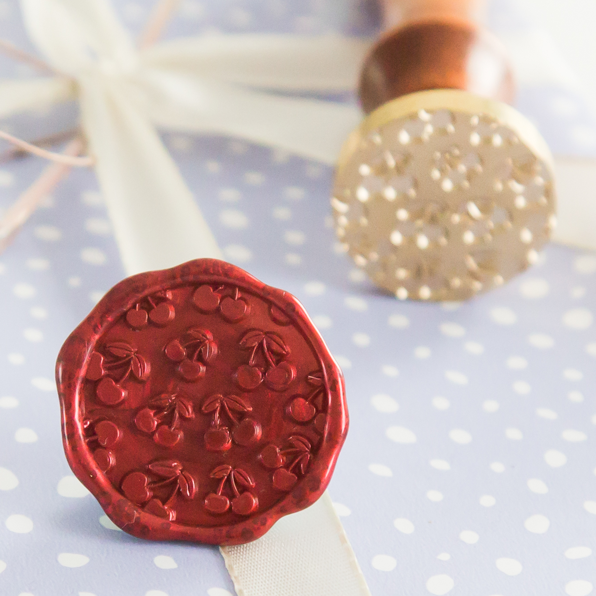 Kersen Patroon Wax Stempel