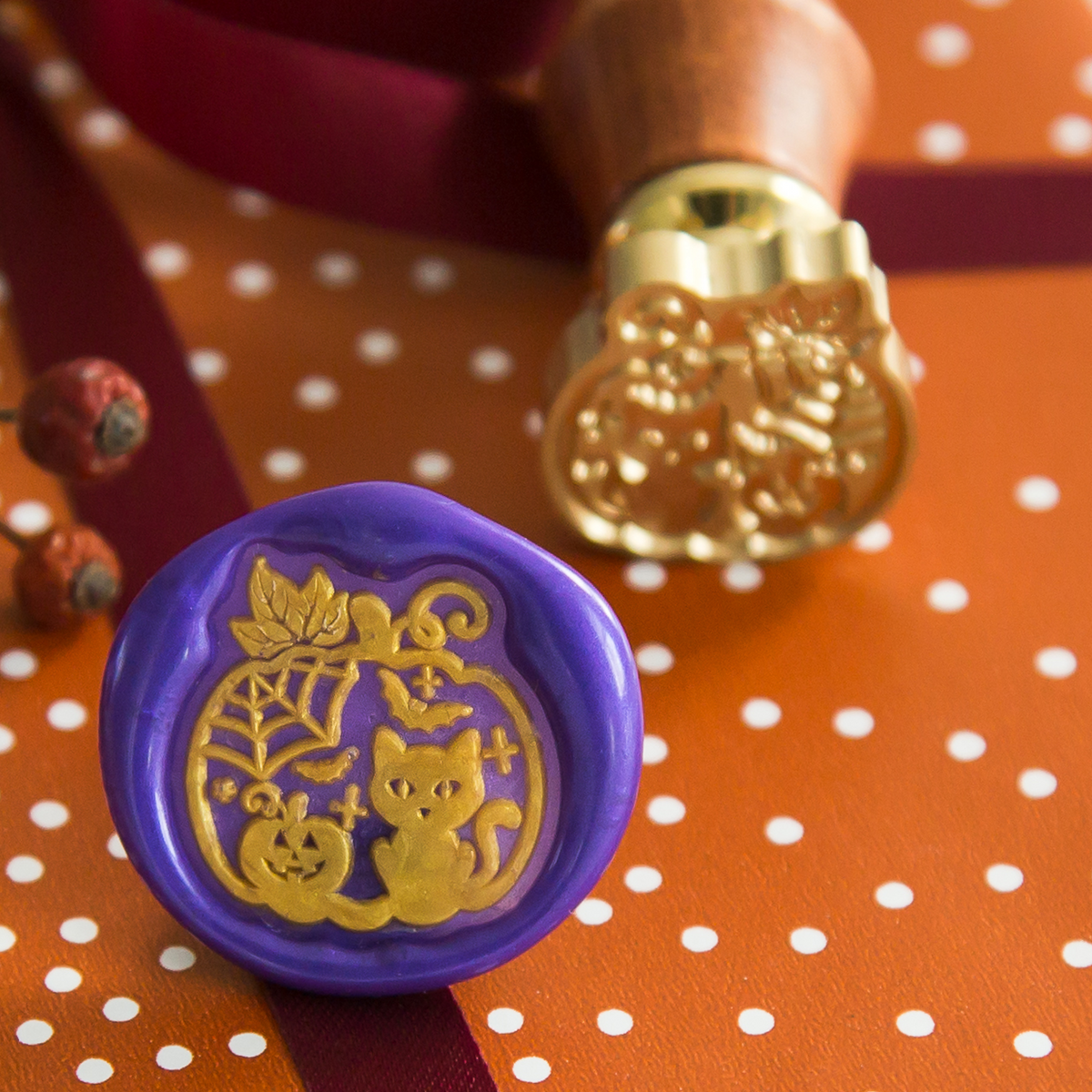 Halloween pompoen • Wax Stempel