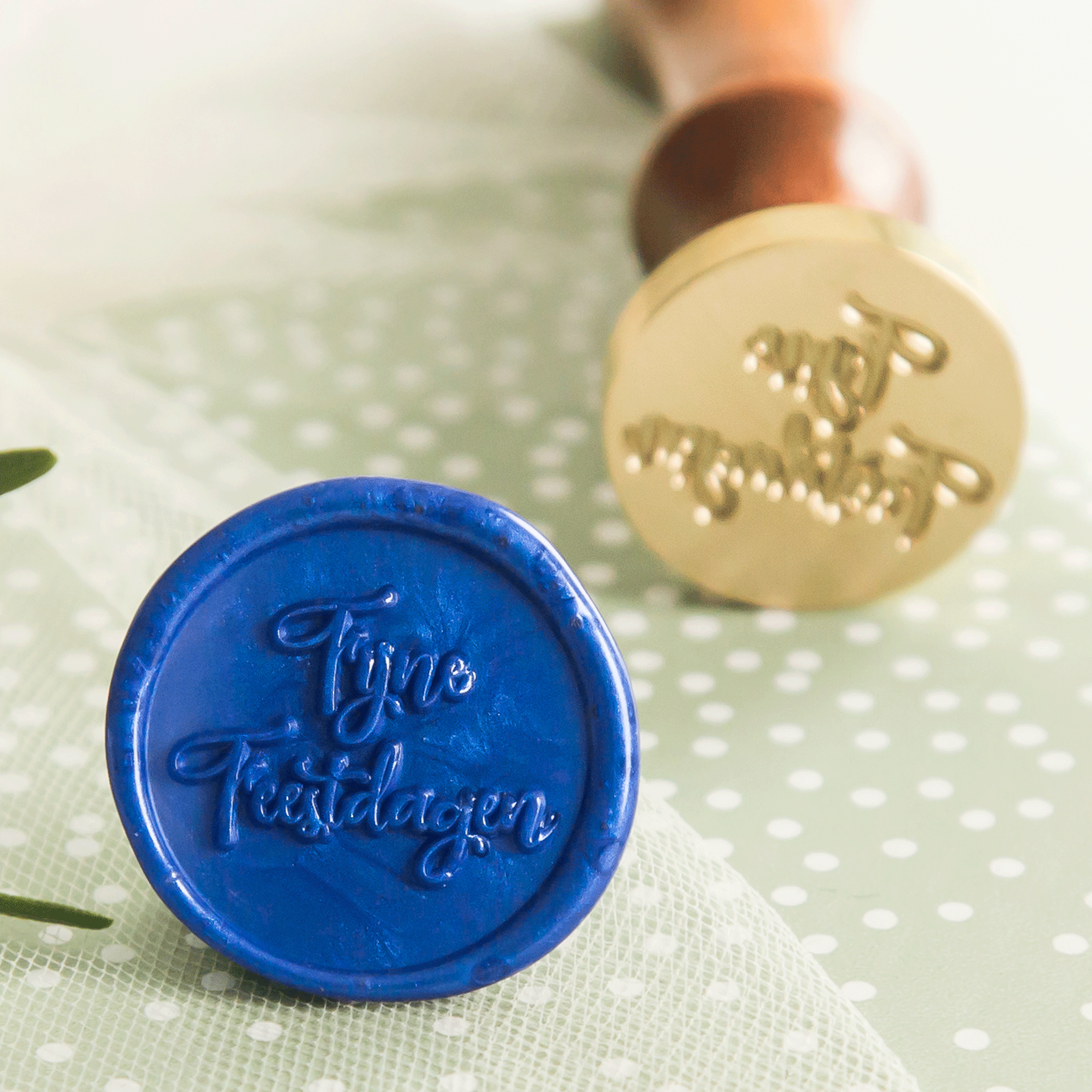 Fijne Feestdagen Wax Stempel
