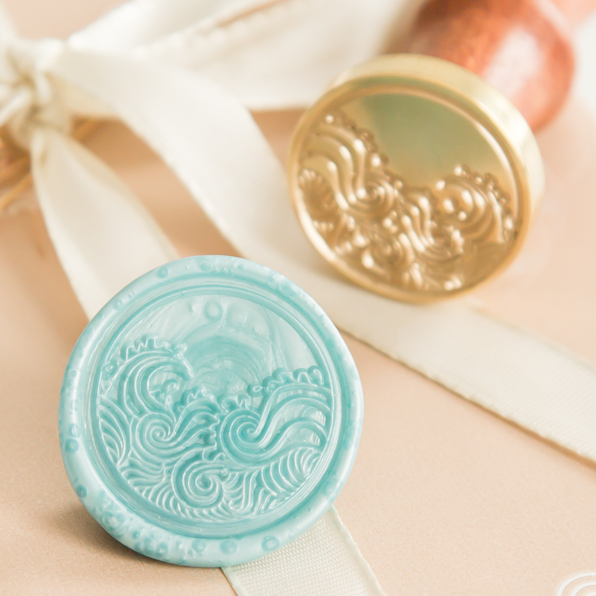 Oceaan Golven Wax Stempel