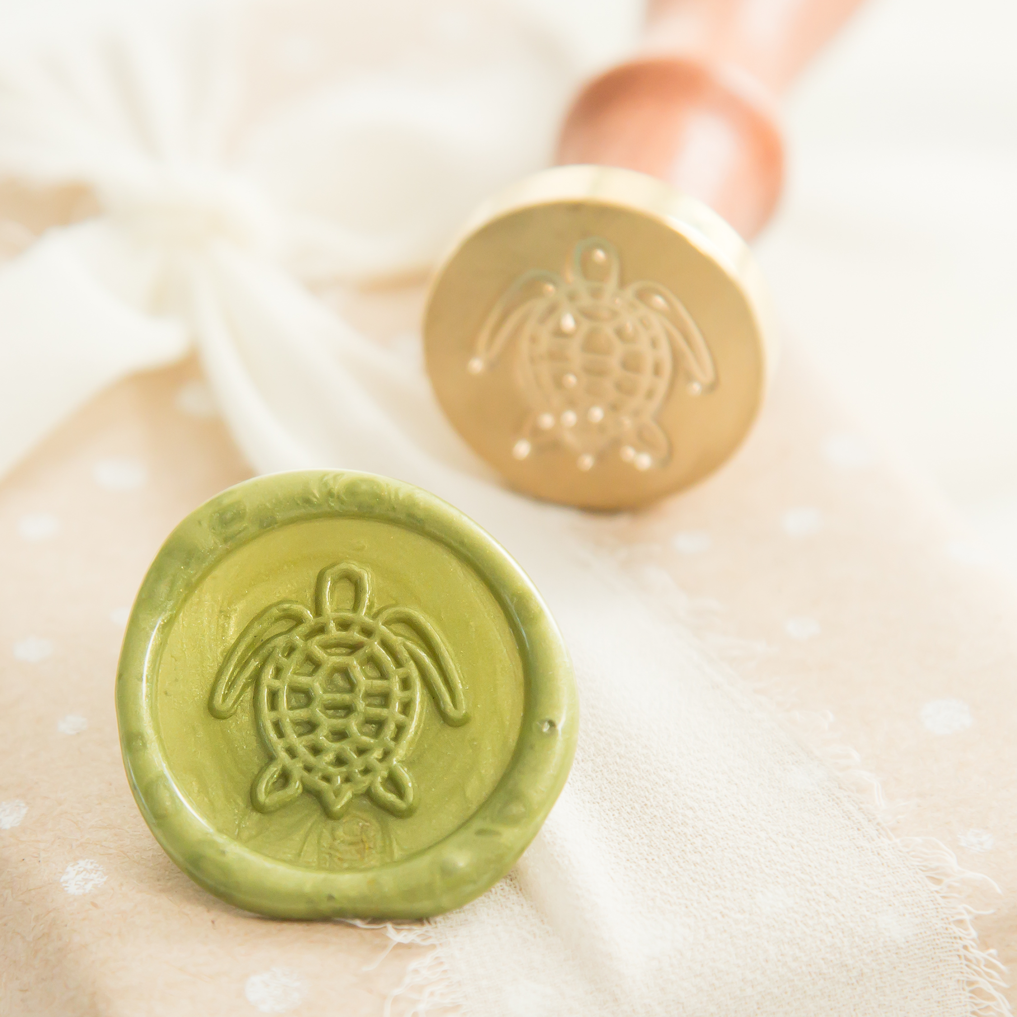 25mm Schildpad Wax Stempel