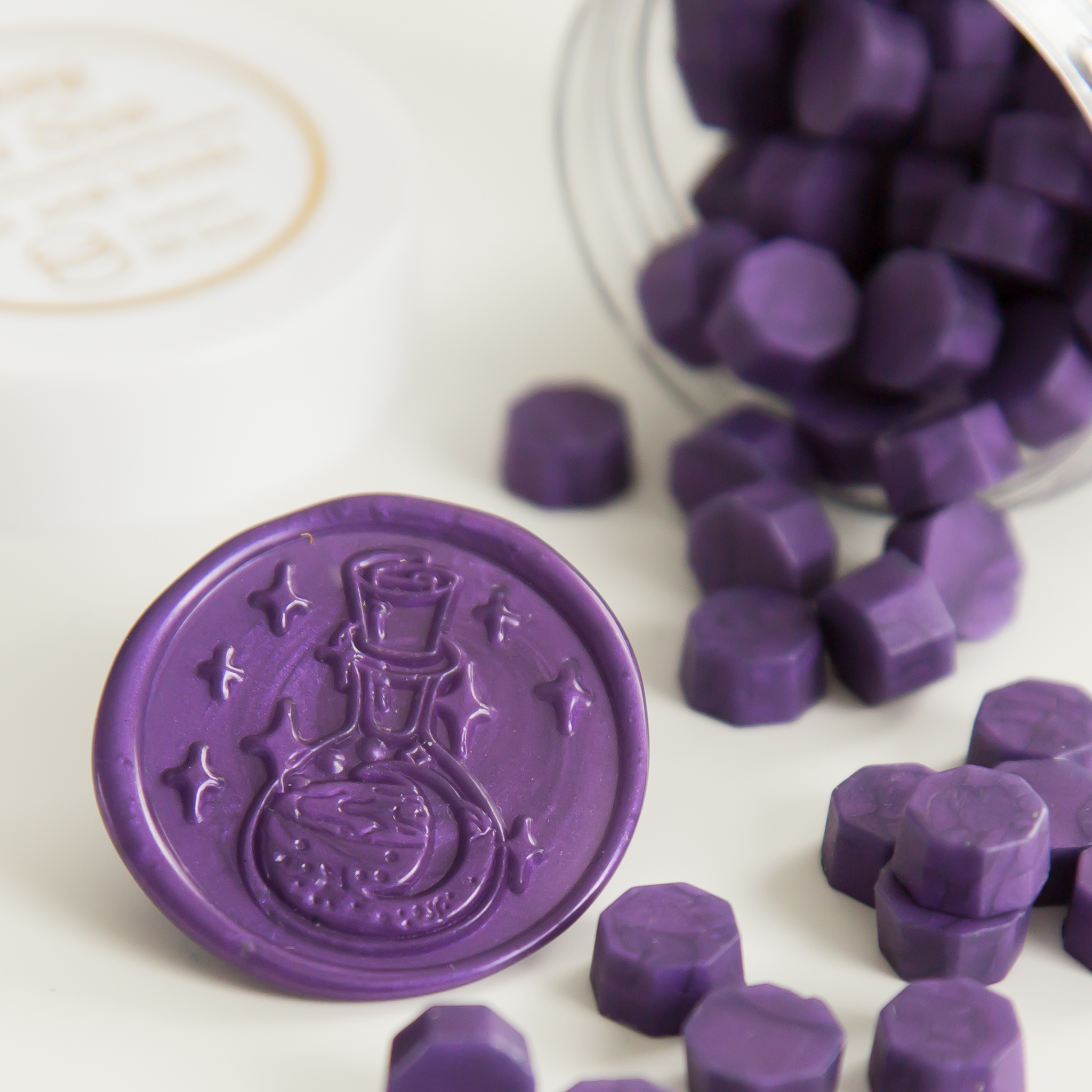 Purple Wax Seal Beads