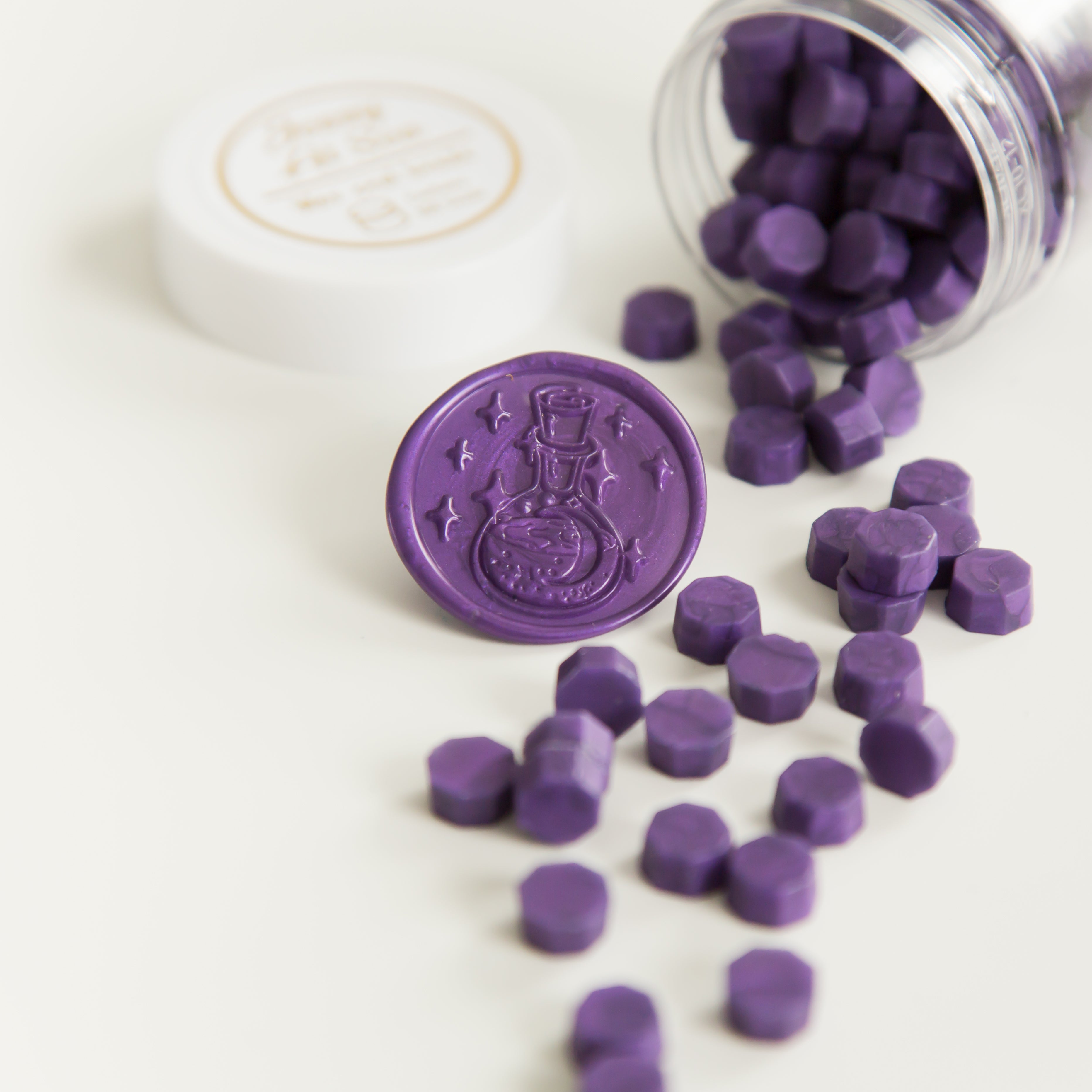 Purple Wax Seal Beads