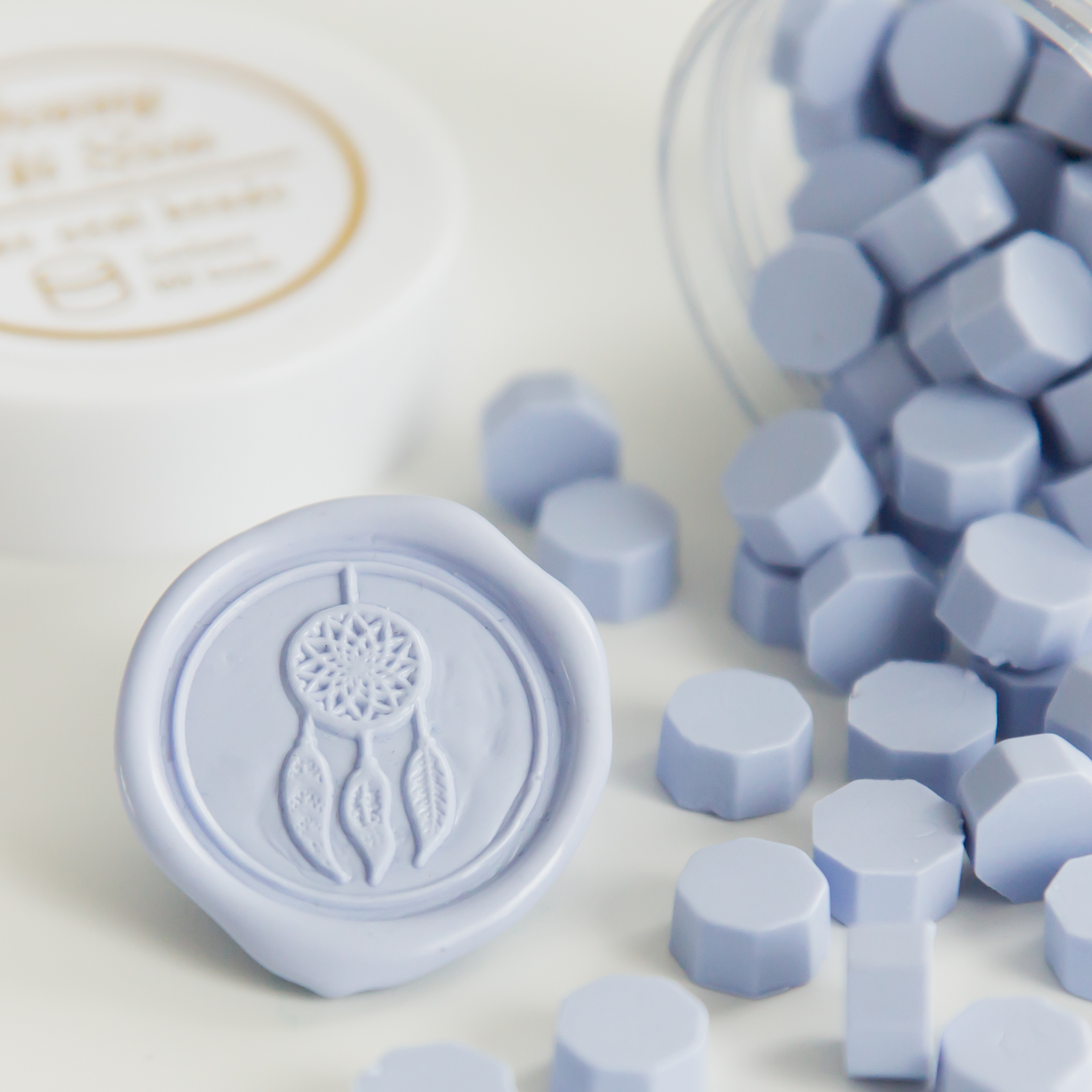 Pastel Purple Wax Seal Beads
