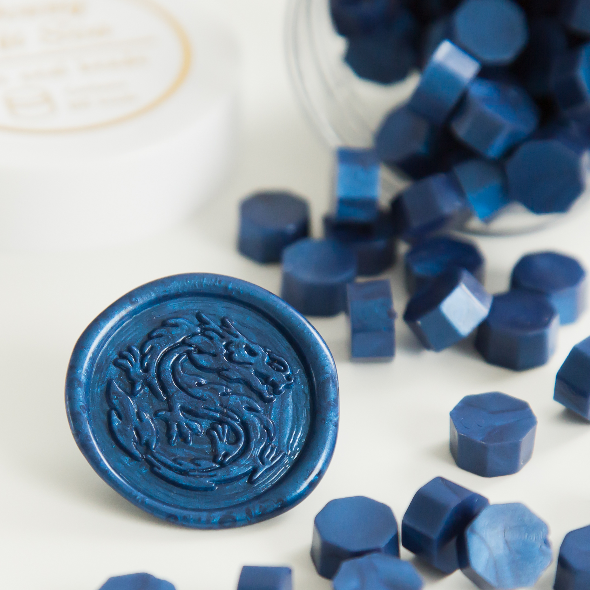 Royal Blue Wax Seal Beads