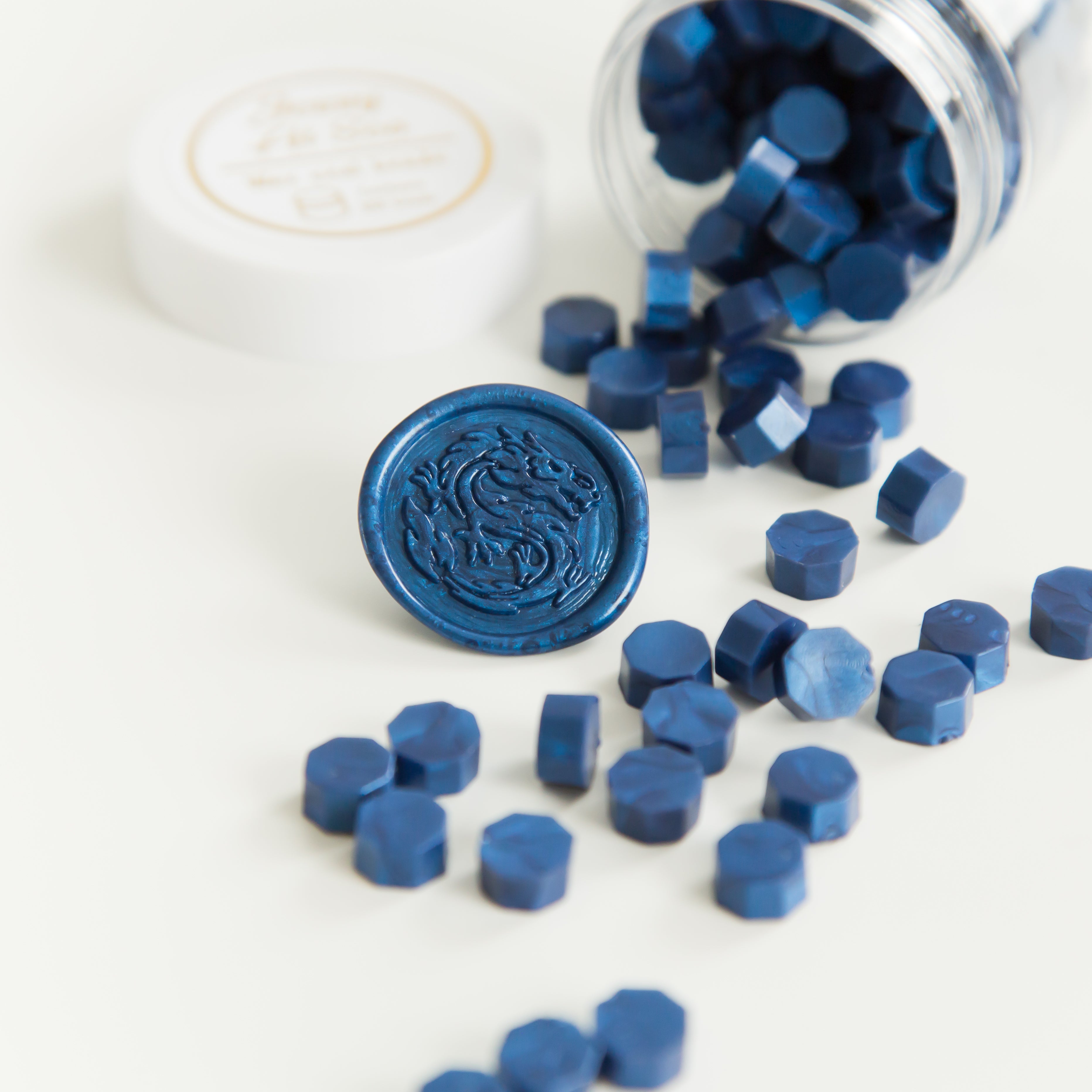 Royal Blue Wax Seal Beads