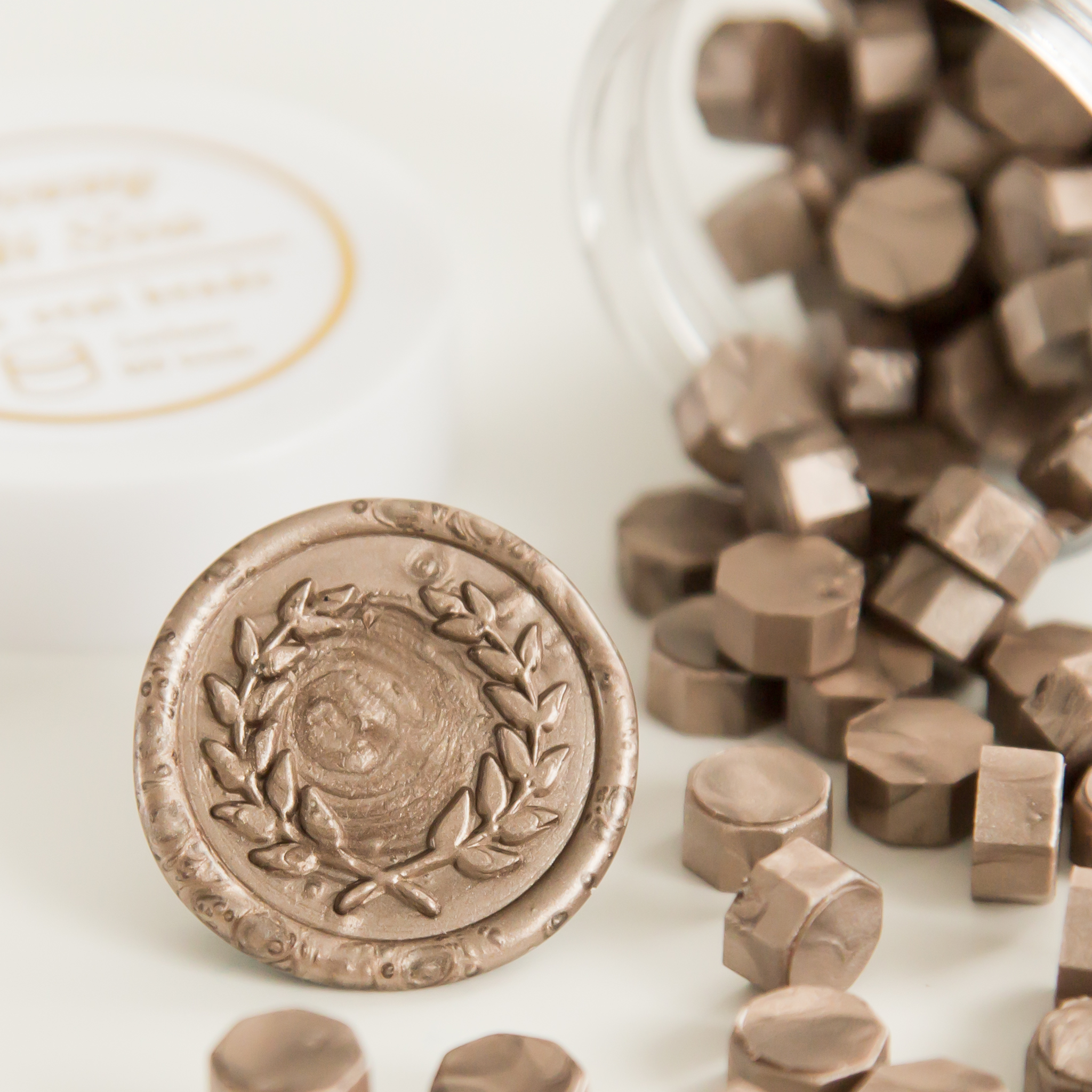 Champagne Wax Seal Beads