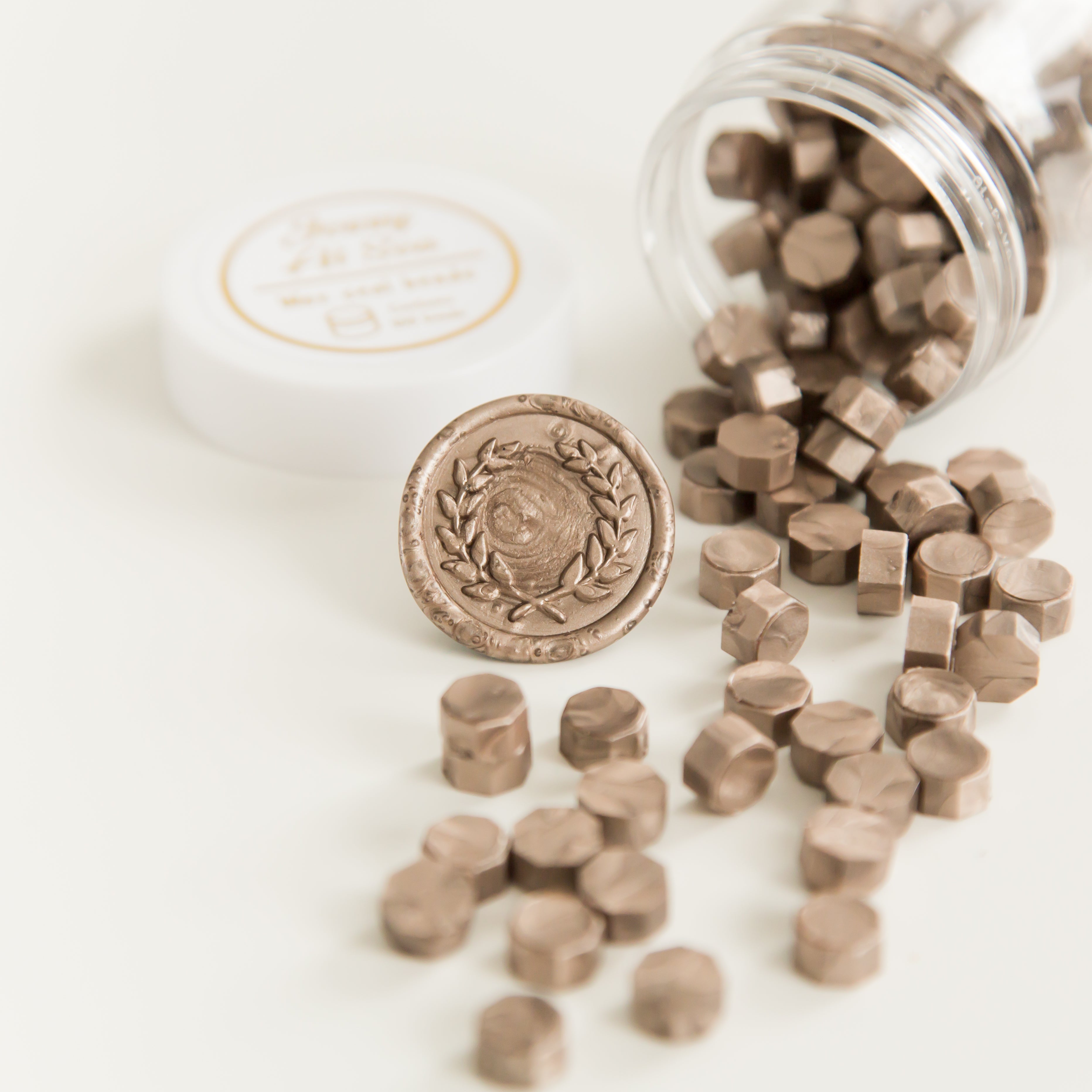 Champagne Wax Seal Beads