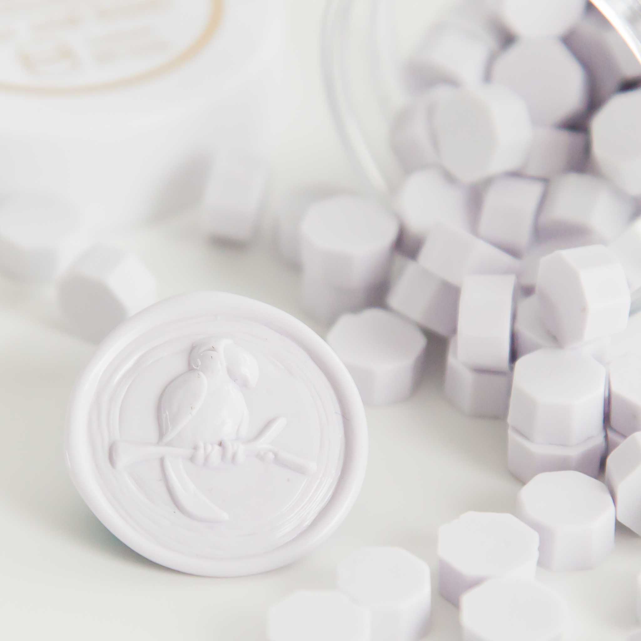 Lilac Wax Seal Beads
