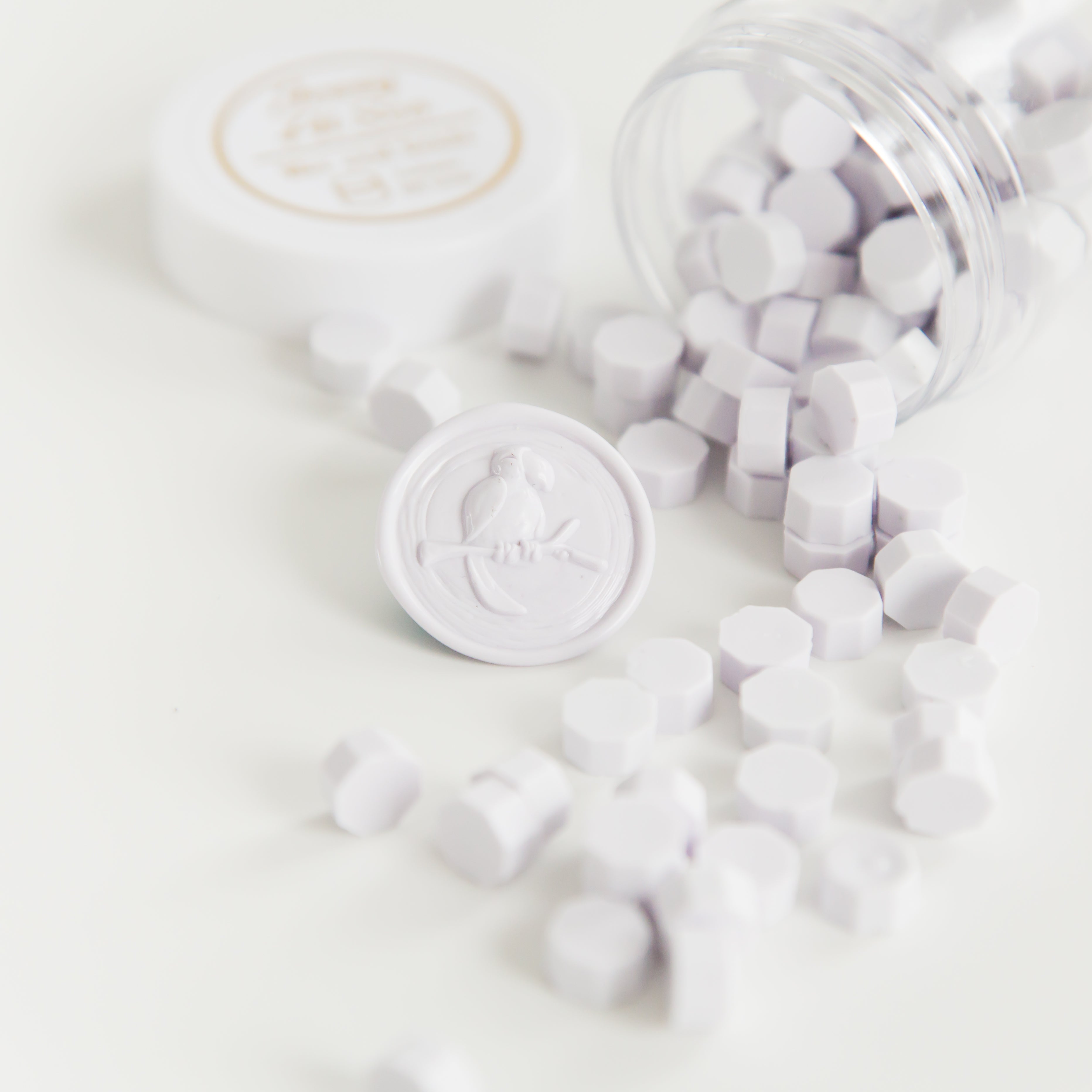 Lilac Wax Seal Beads
