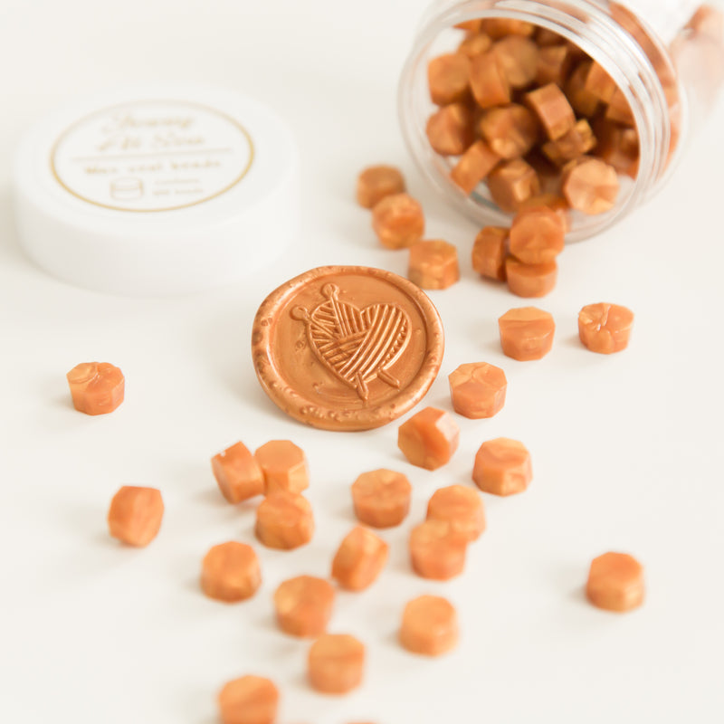 Caramel • Wax Seal Beads