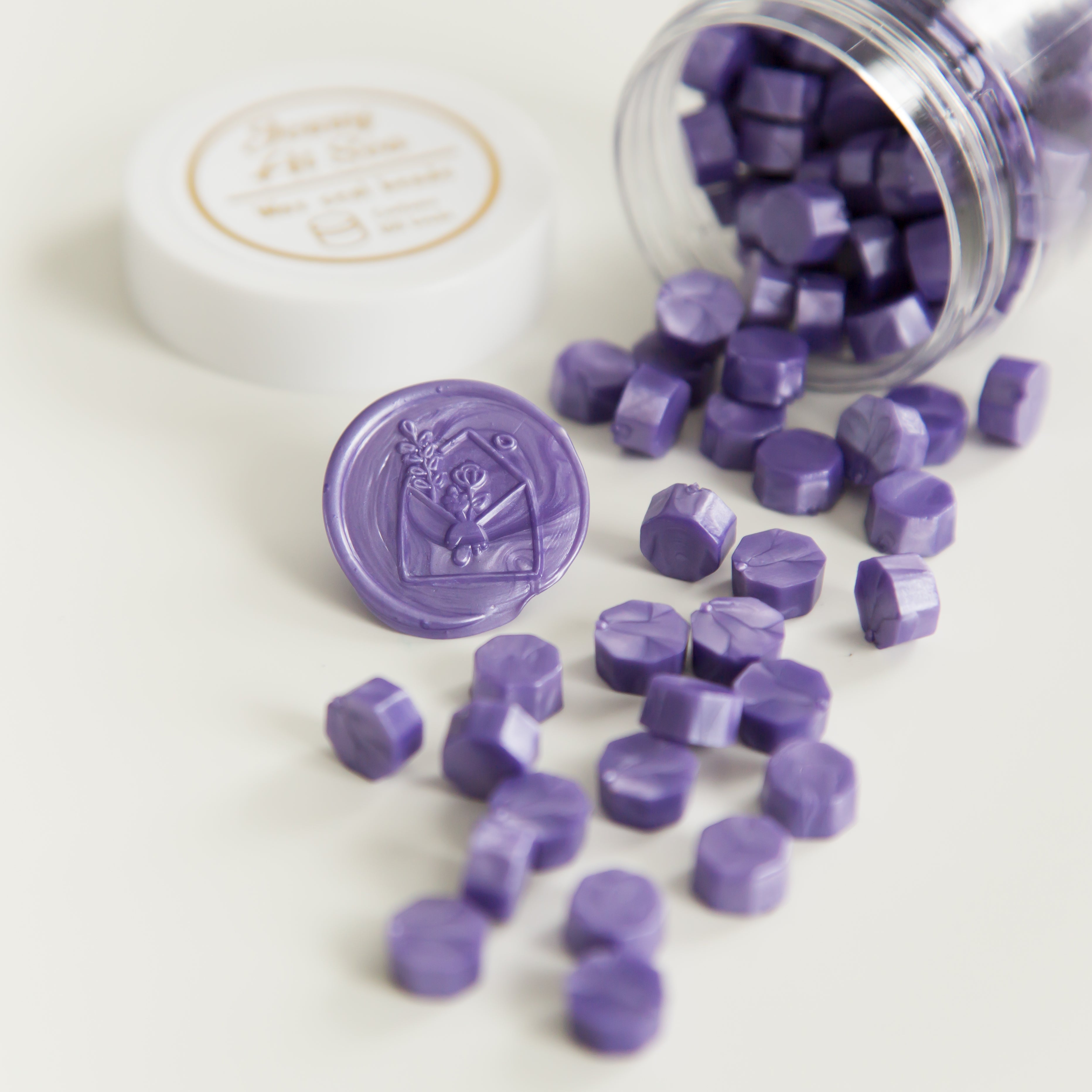 Violet Wax Seal Beads