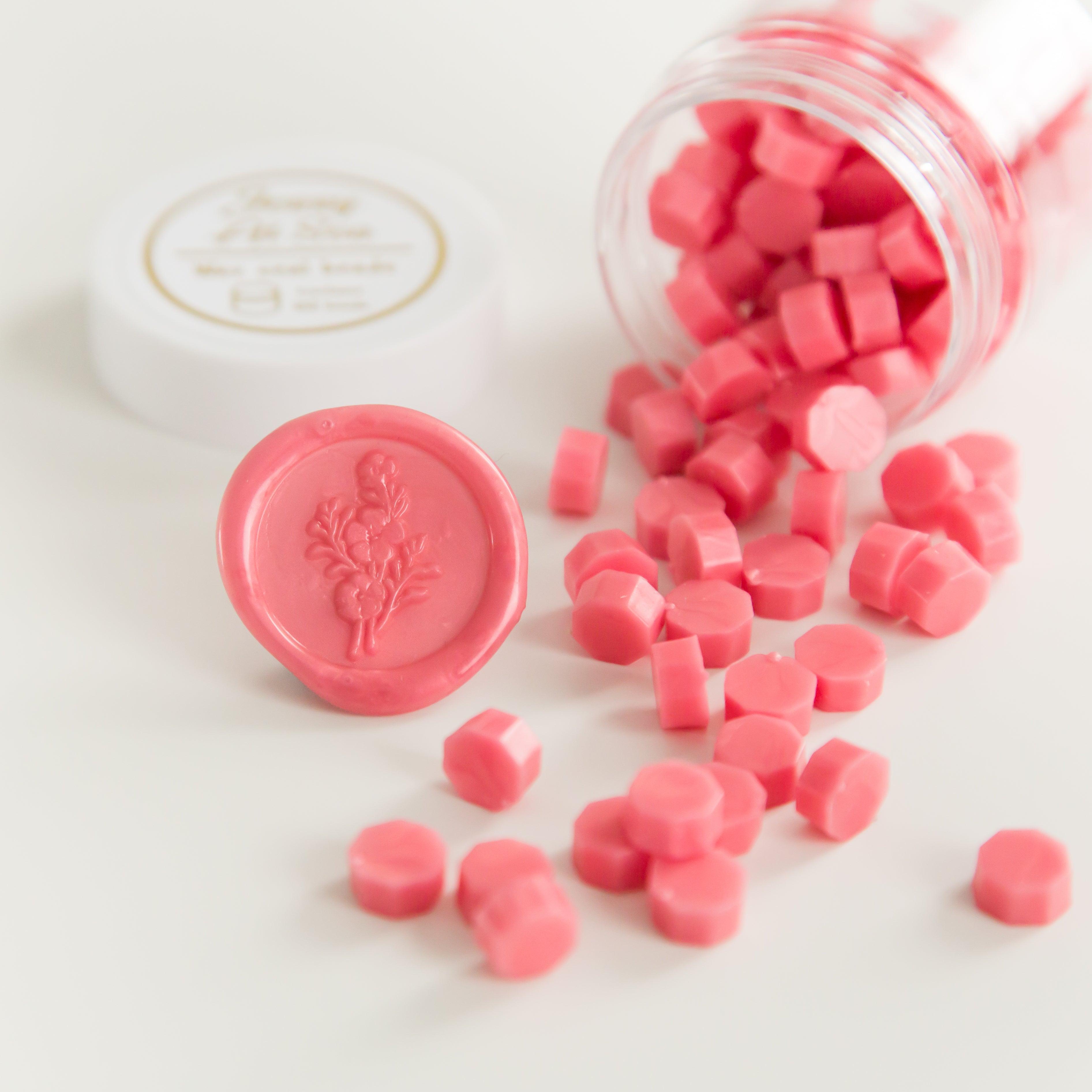 Fuchsia Wax Seal Beads