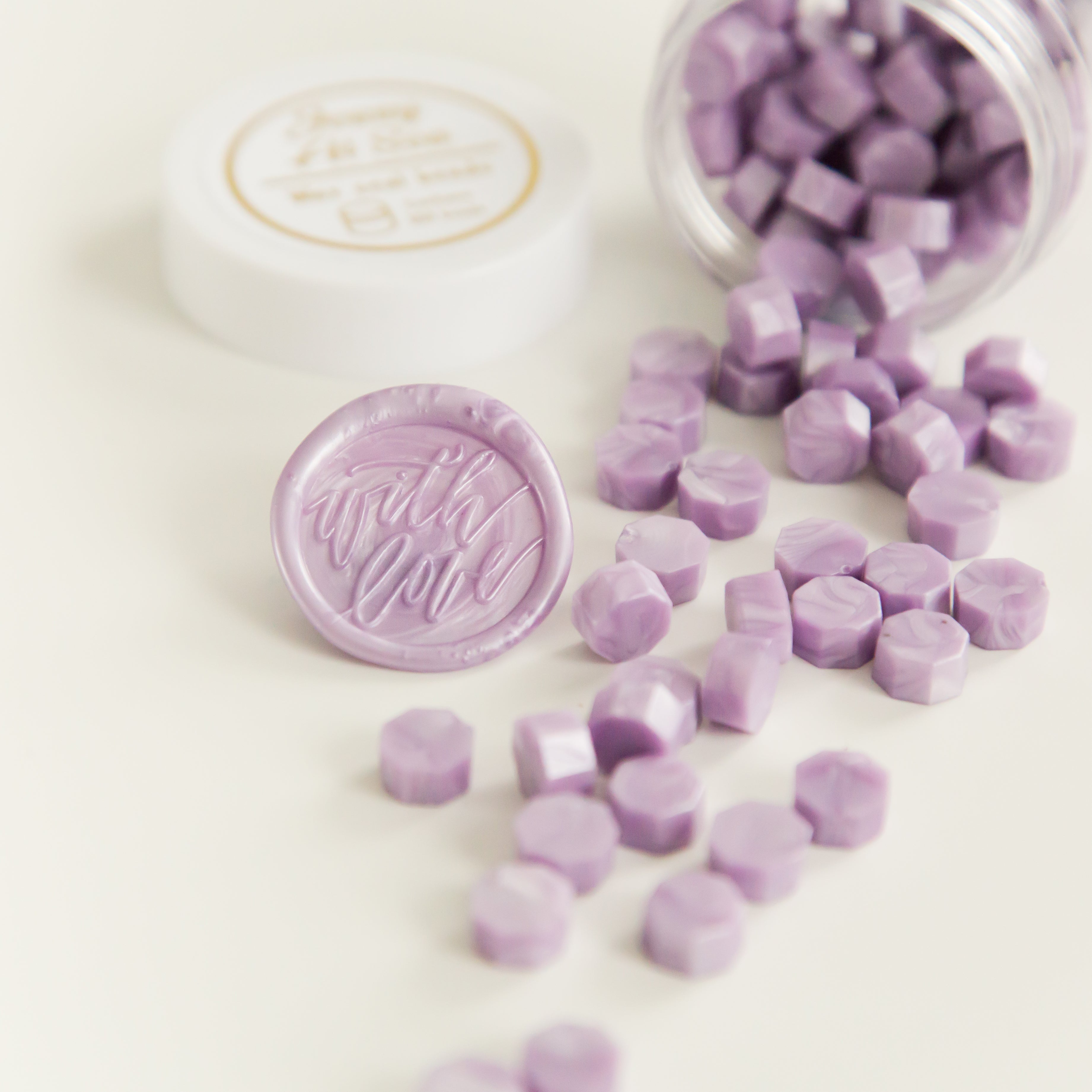 Lavender • Wax Seal Beads