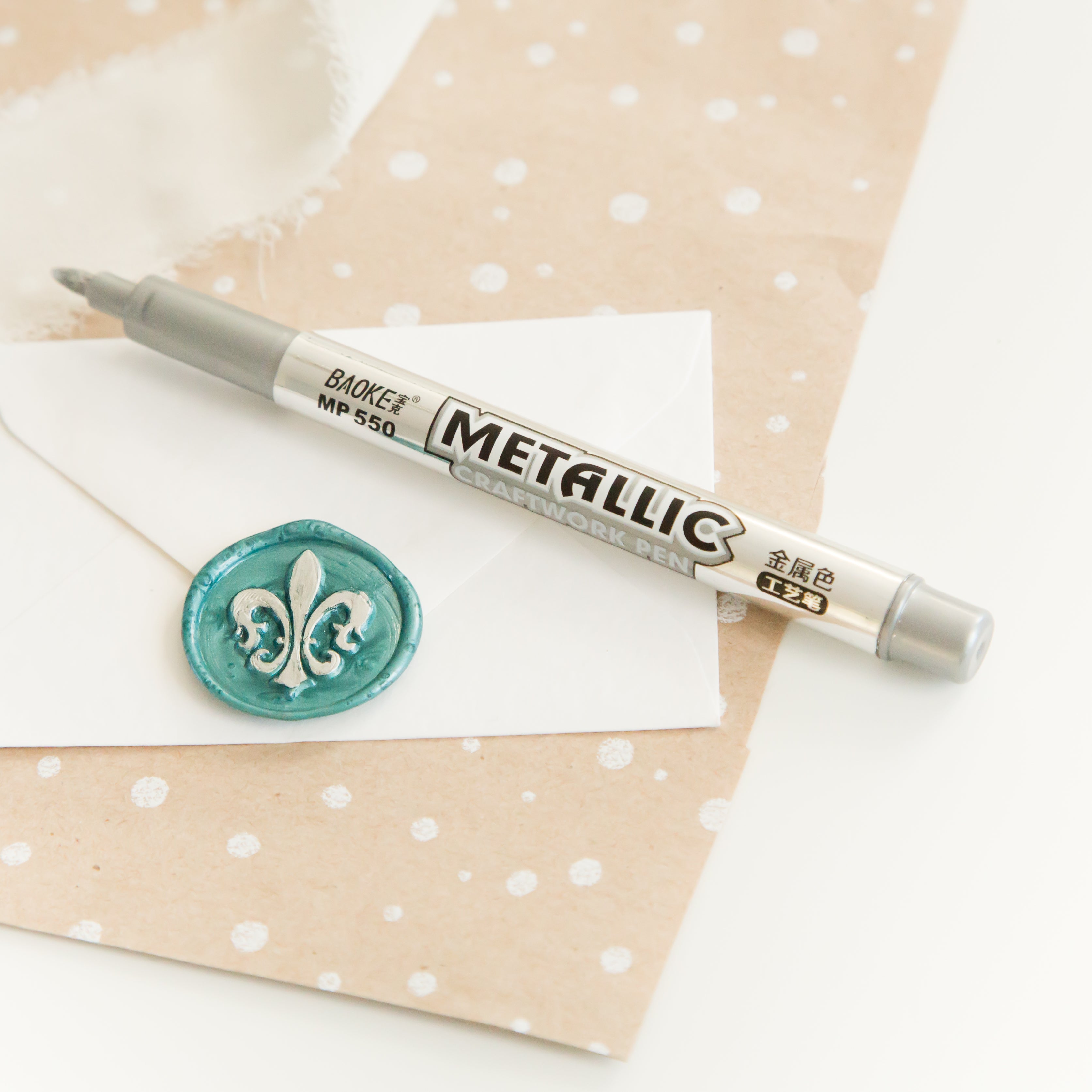 Wax Seal Pen Zilver