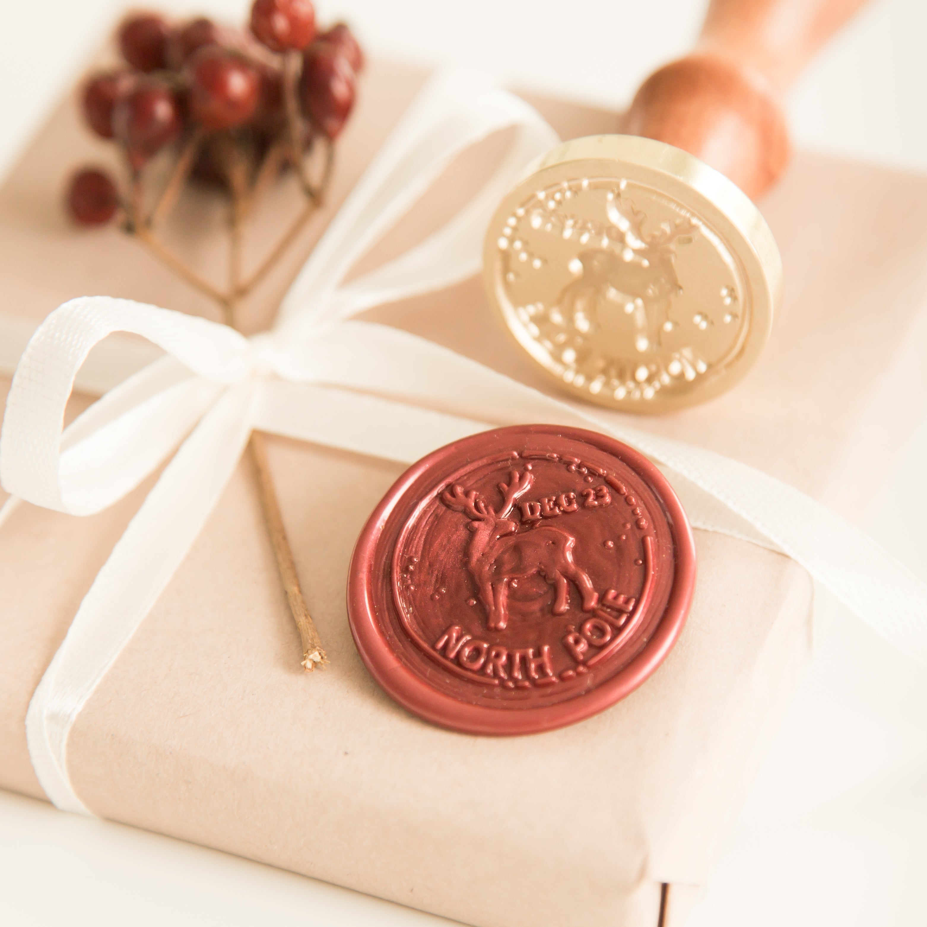 North Pole Postzegel Wax Stempel