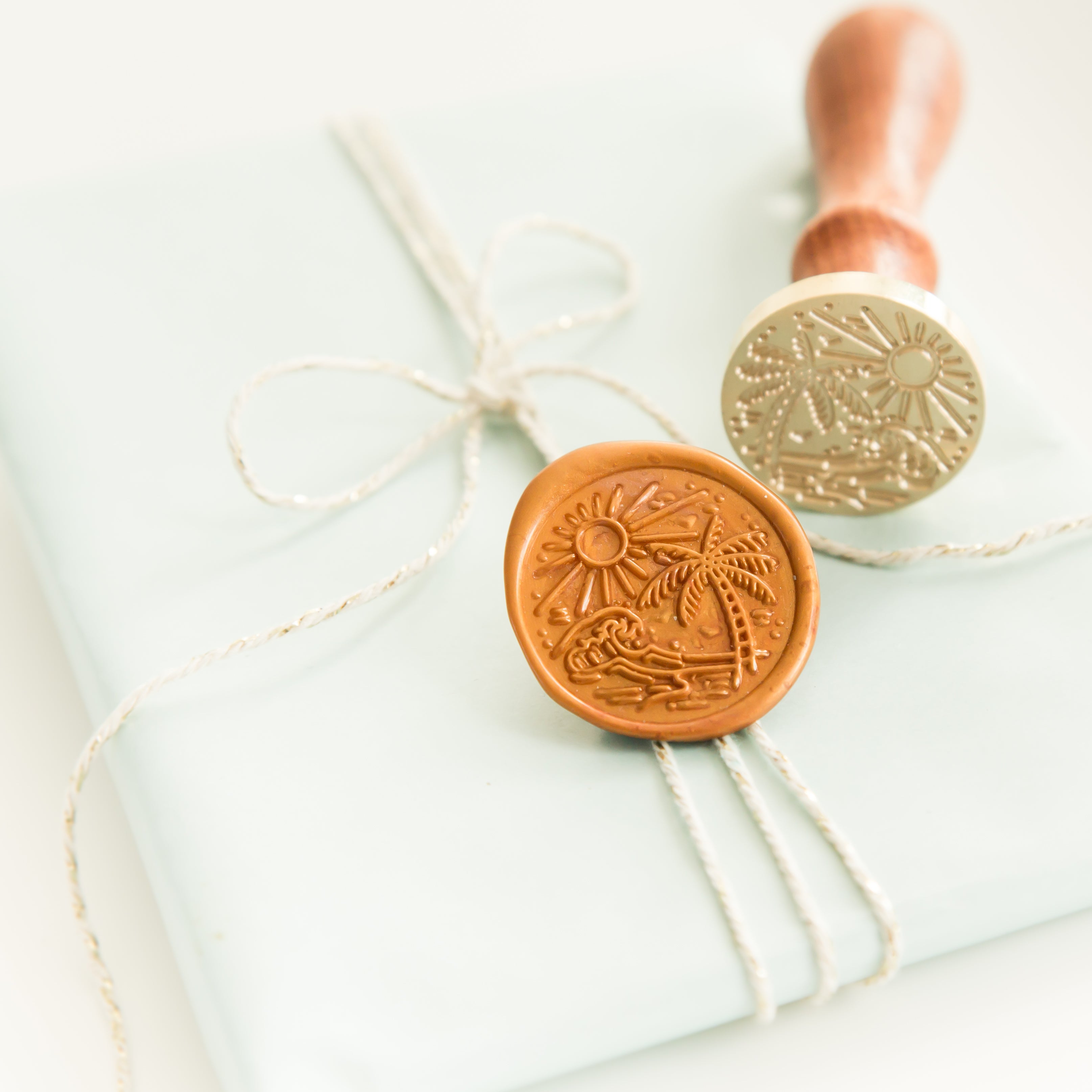 Palmbomen Strand Wax Stempel