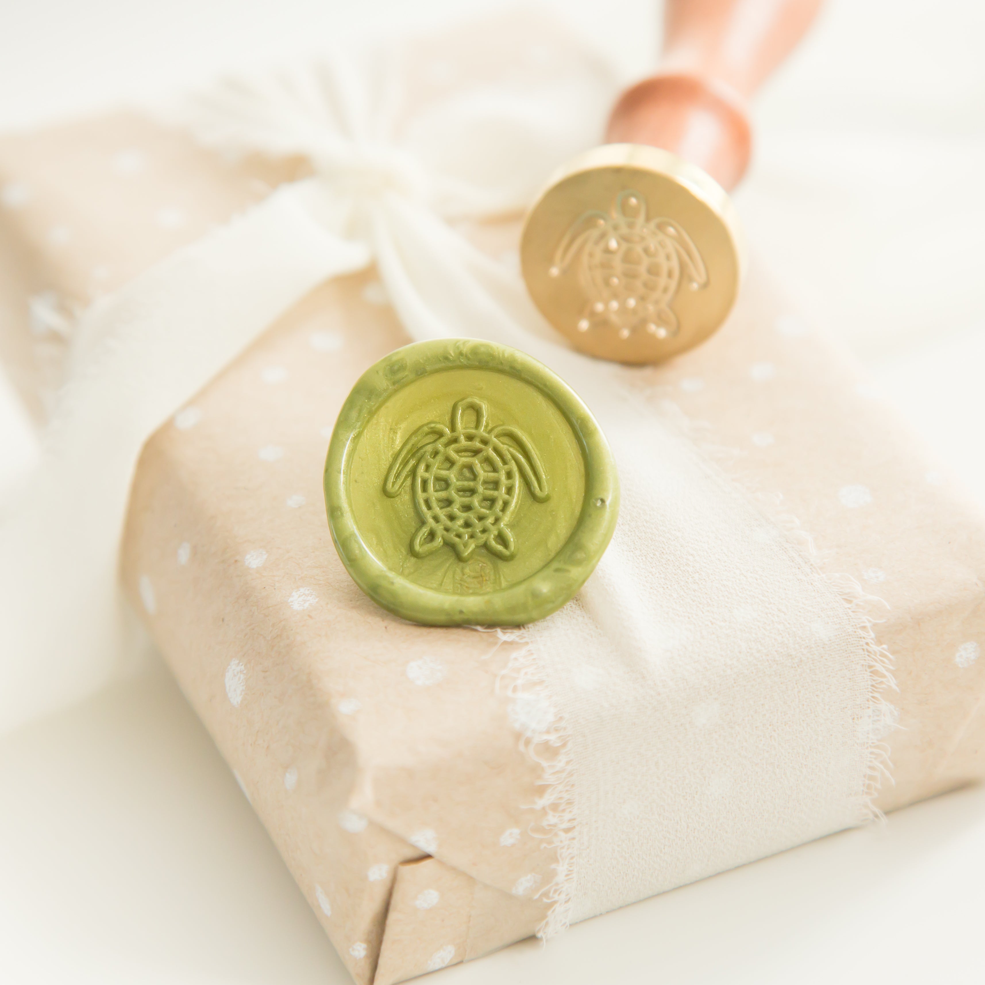 25mm Schildpad Wax Stempel