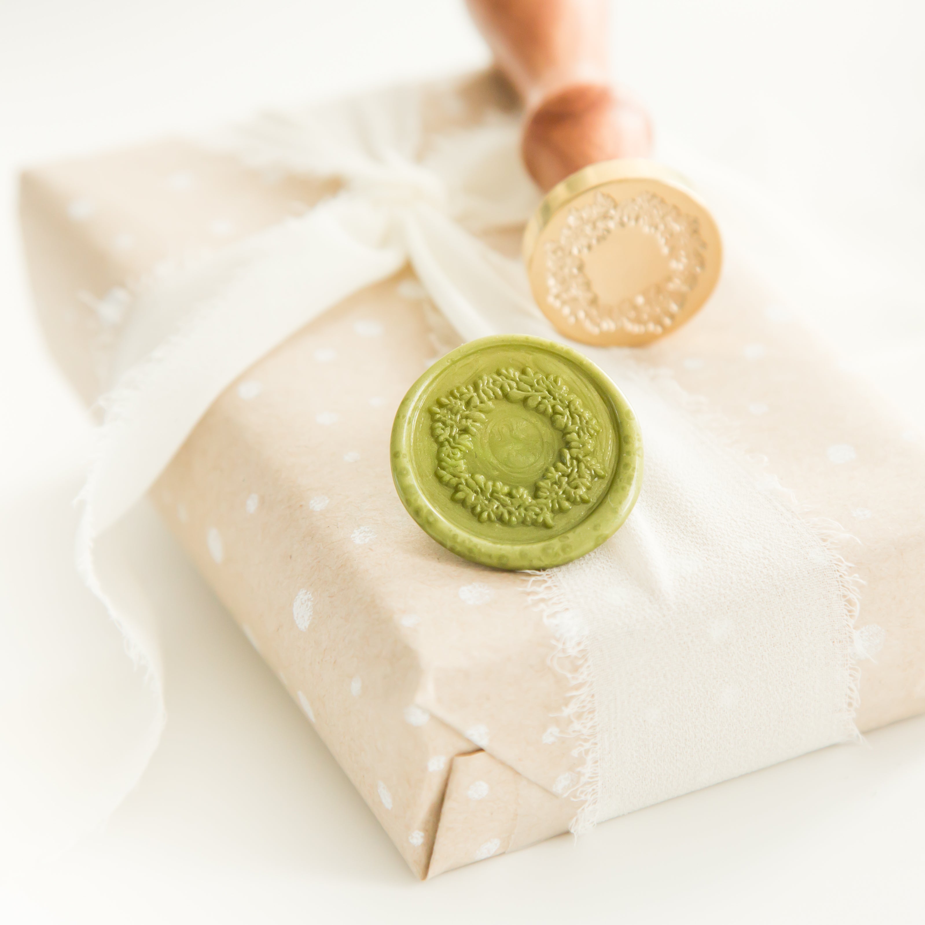 Bloemenkrans Wax Stempel